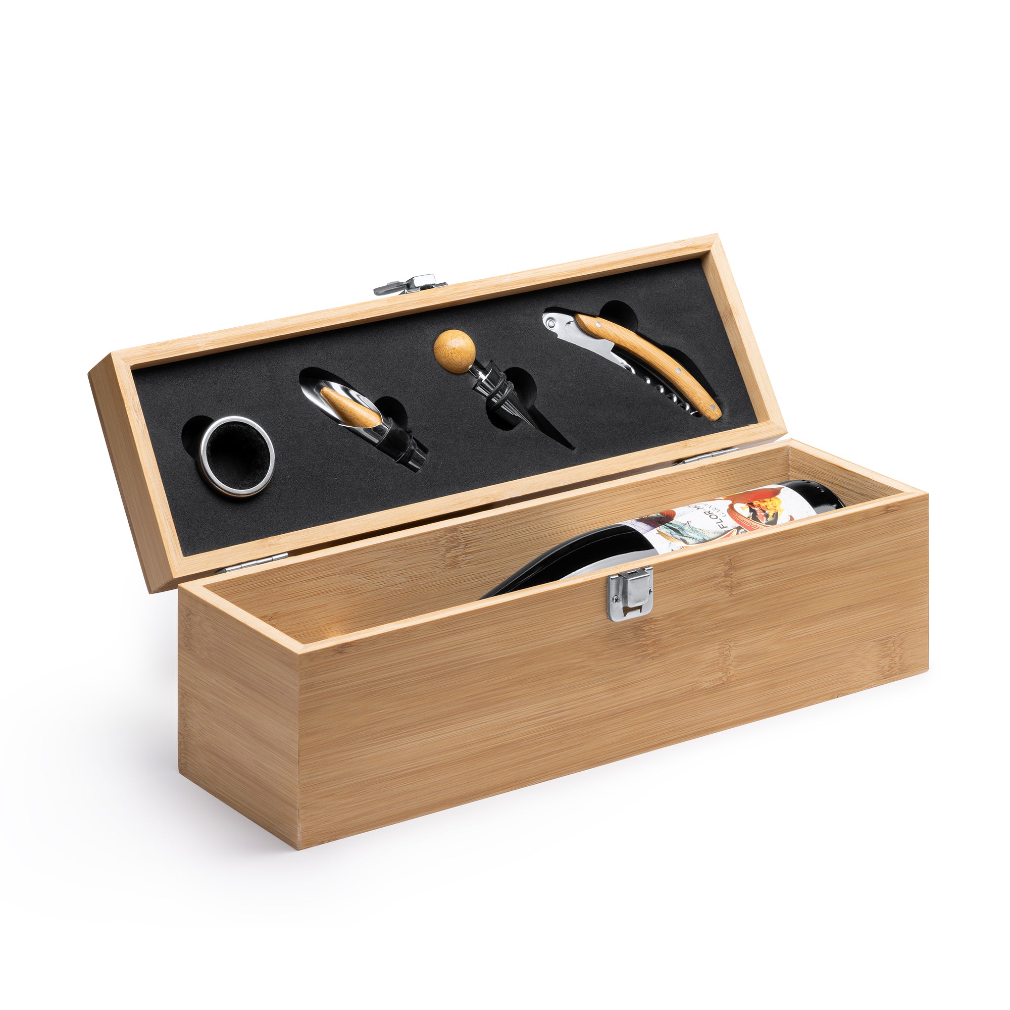 Coffret Bouteille de Vin Bois Personnalisé