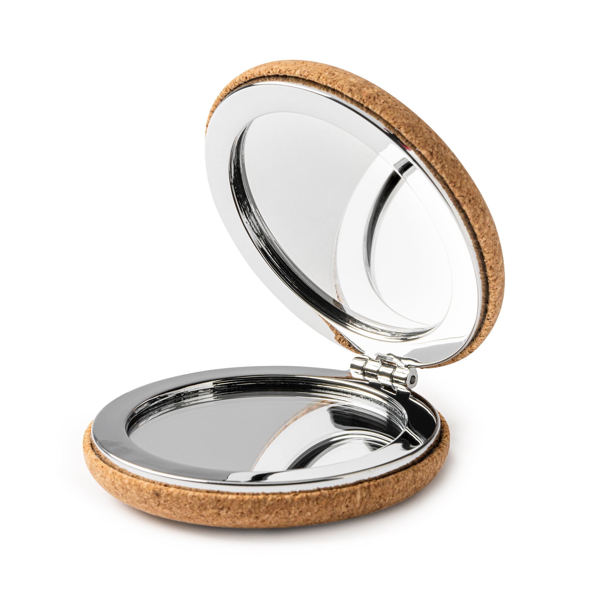 Miroir de poche double face gravé personnalisé, cadeau de Noël