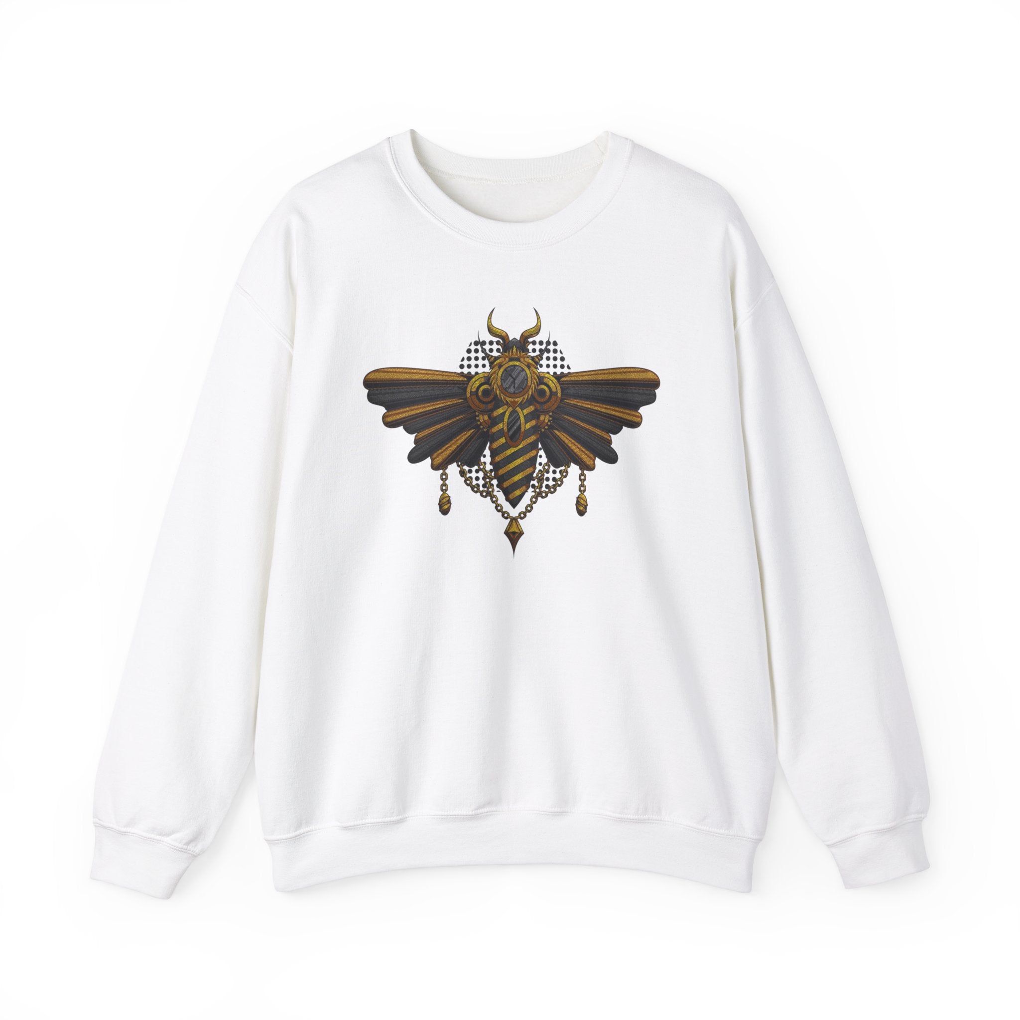 Embroidery sweatshirt Steampunk moth
