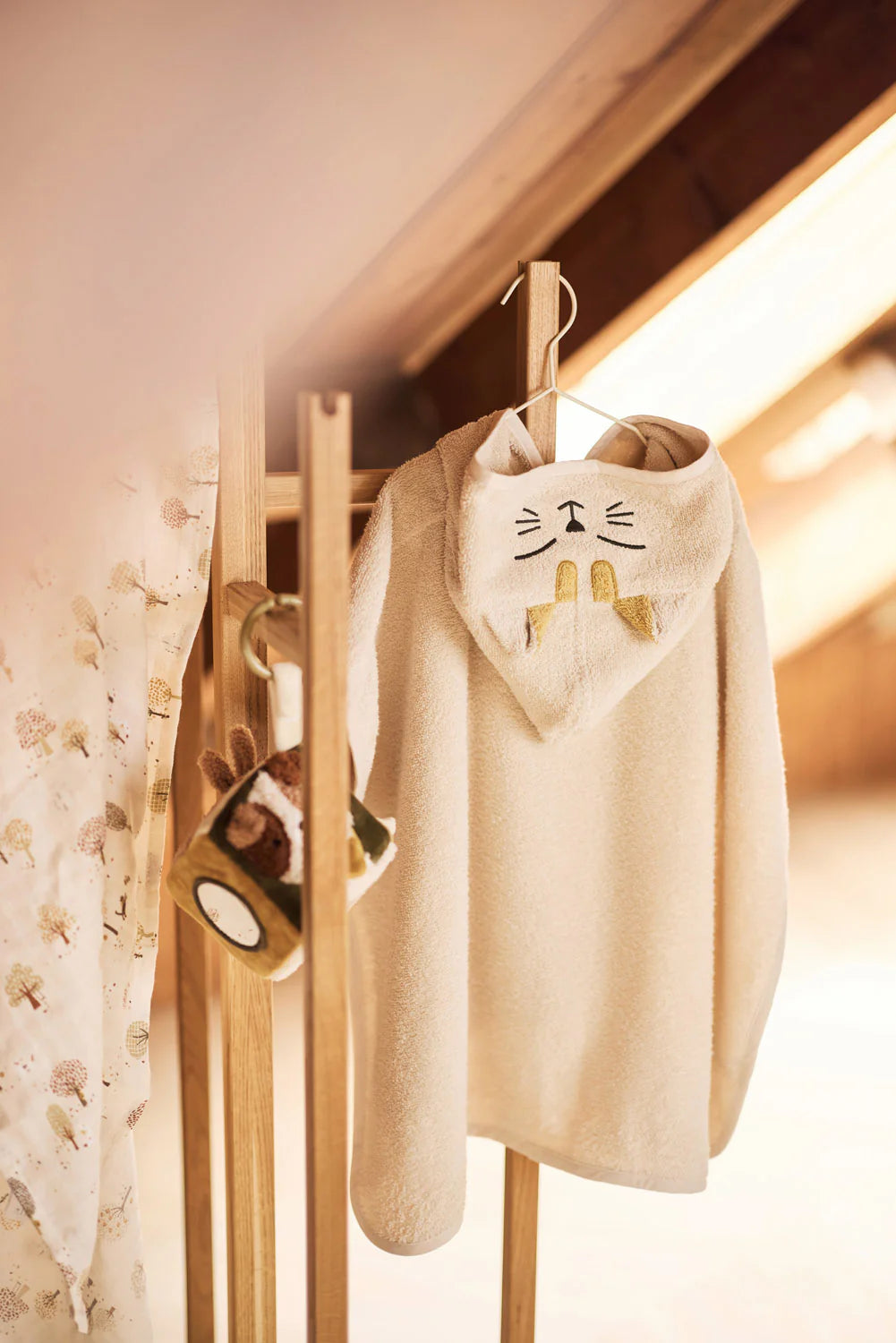 Personalized Bath Poncho Charlie Cat