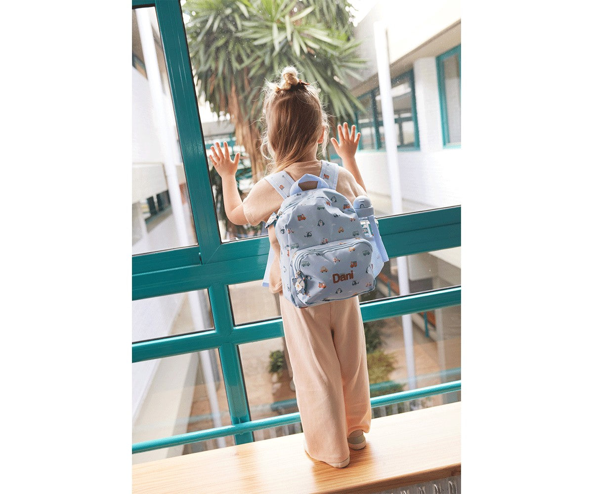 Personalized City Cars Kindergarten Backpack