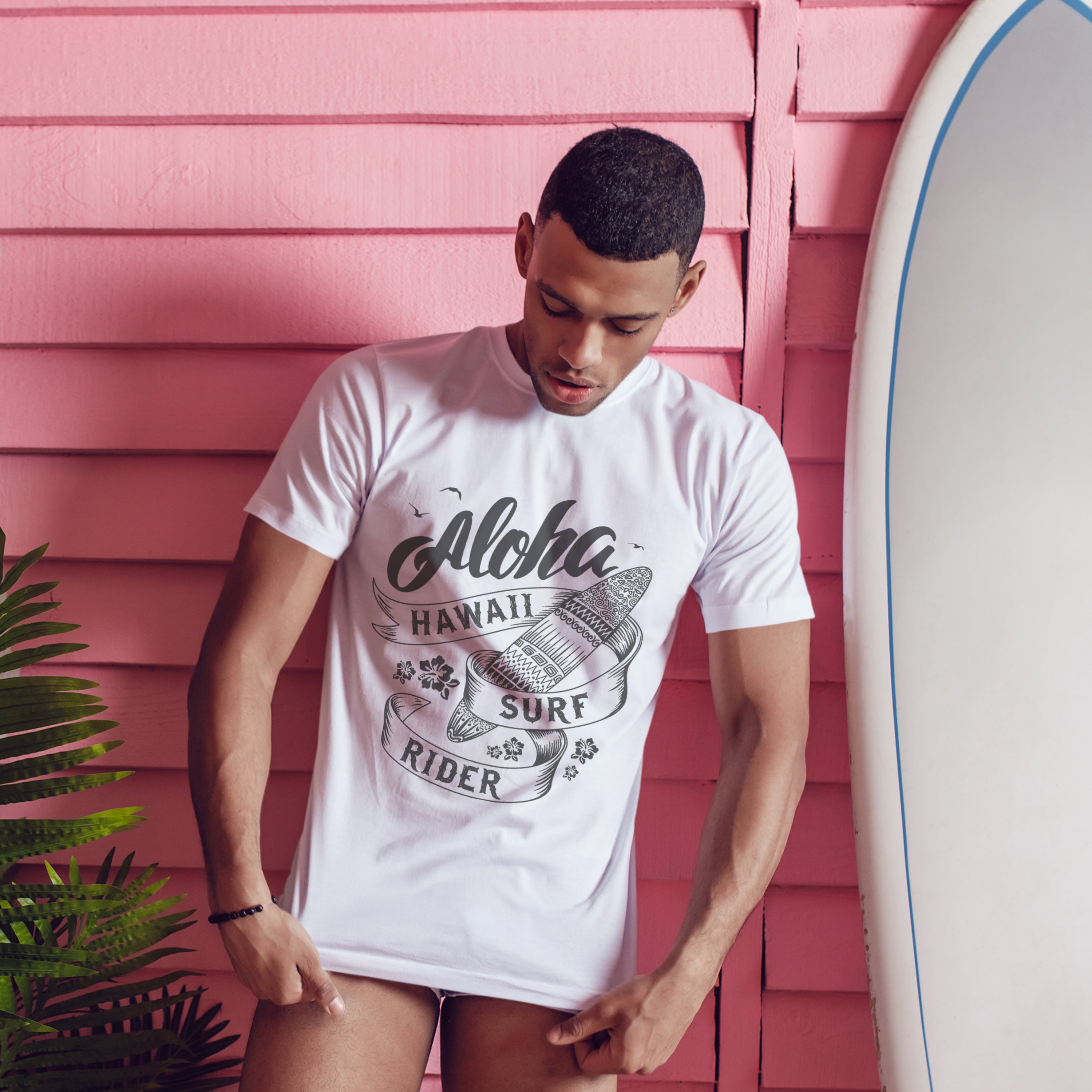 Surf T-shirt unisexe Aloho Hawaii