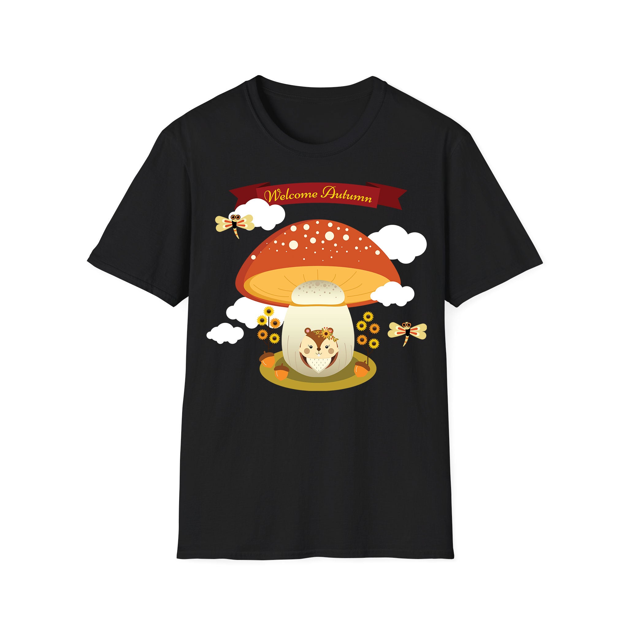 Autumn T-shirt Autumn Squirrel Welcome