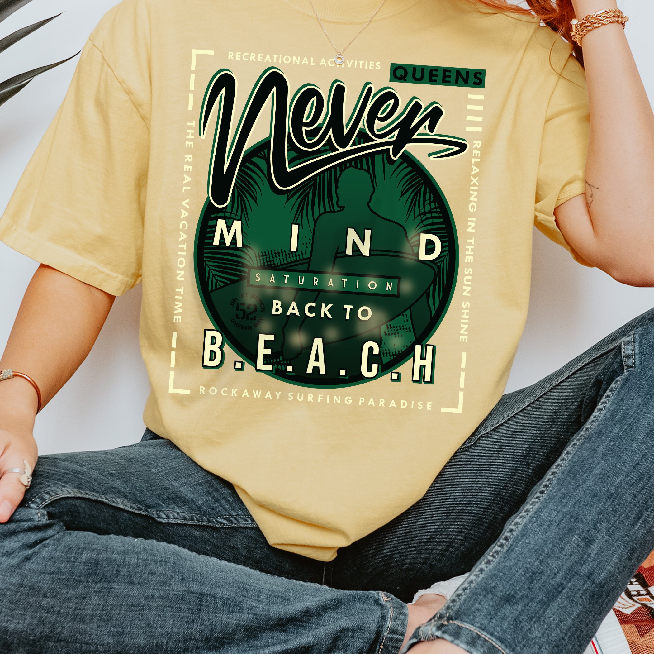 T-shirt unisexe d'été Back To Beach