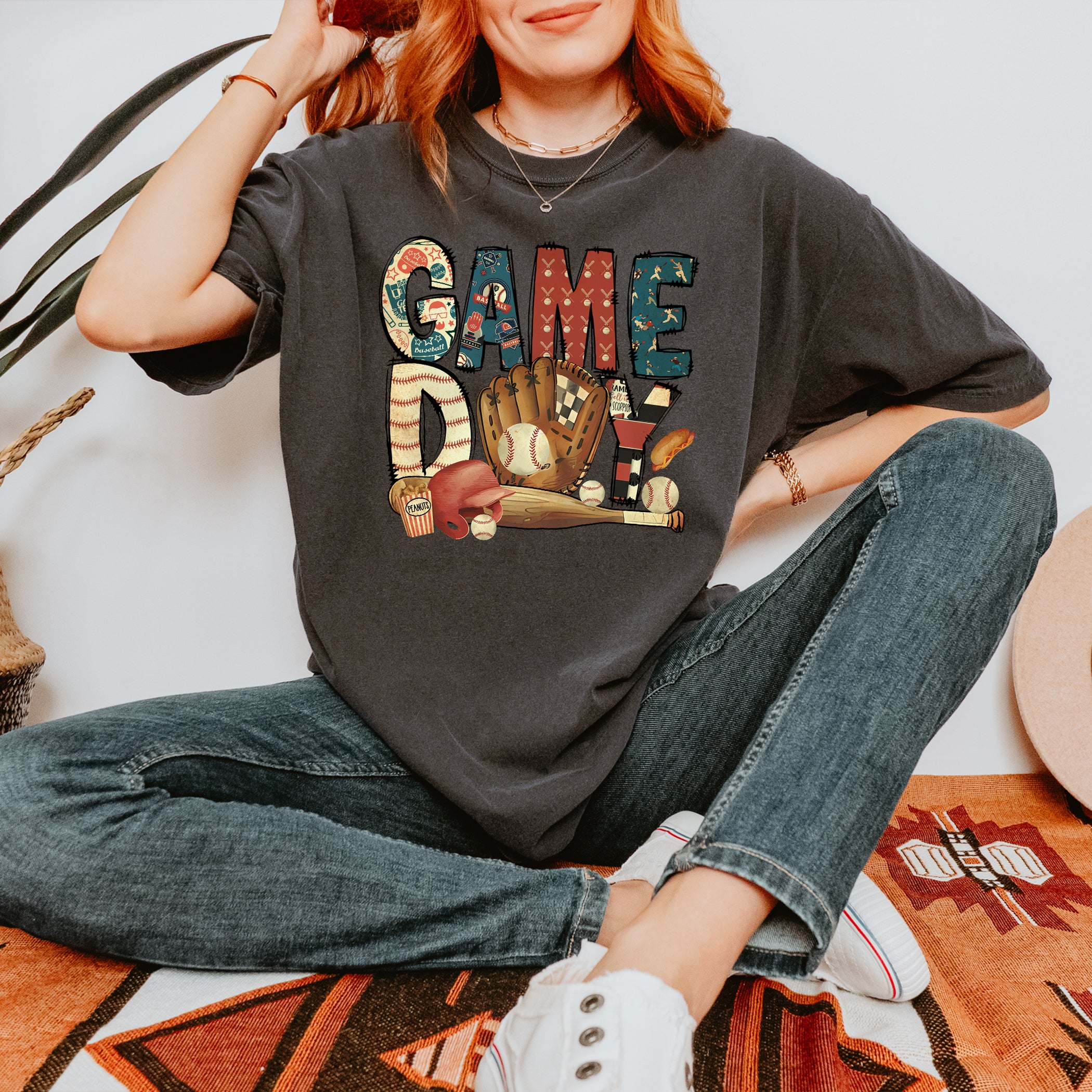 T-shirt de baseball Jour de match