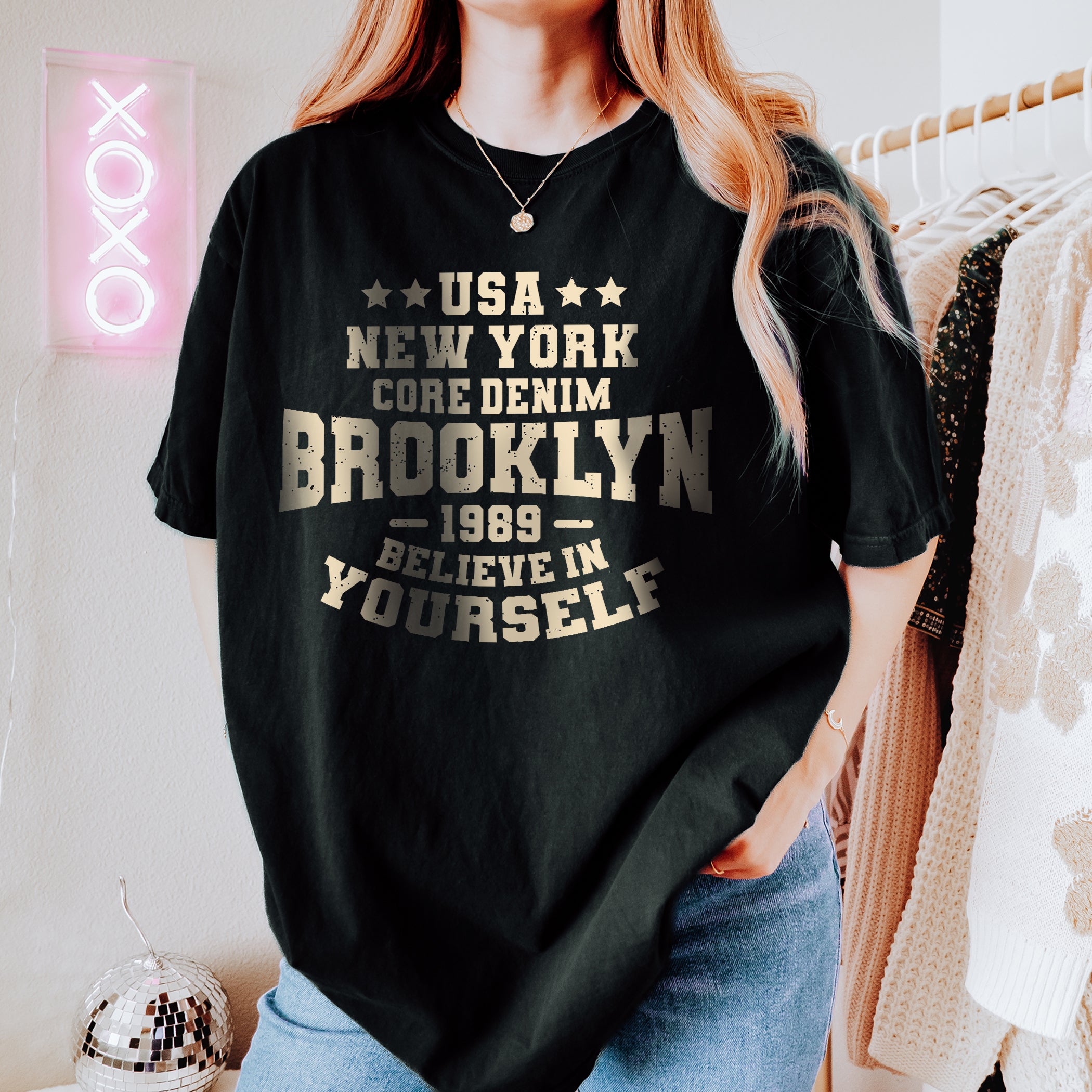 T-shirt unisexe de New York, croyez en vous-même