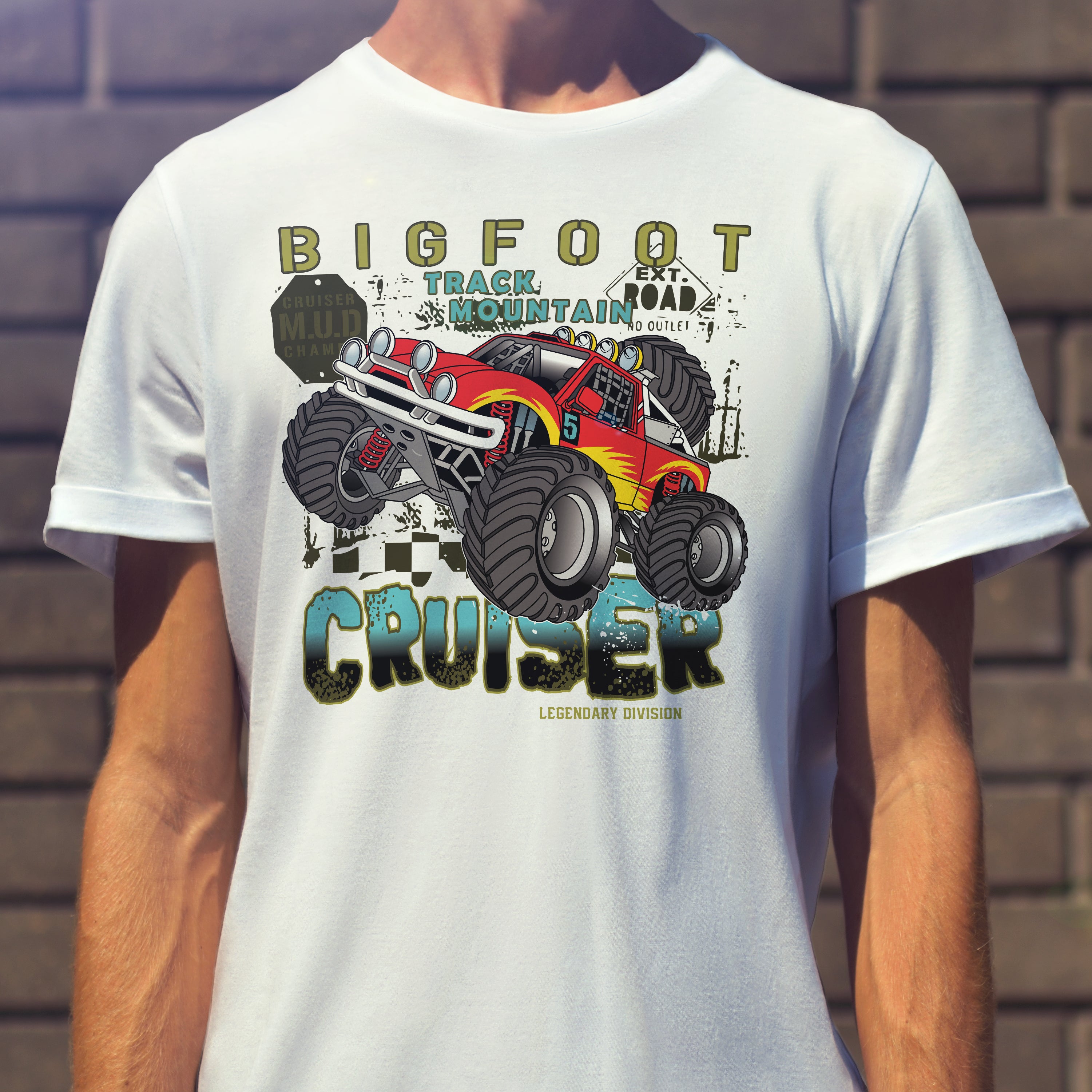 T-shirt voitures de course Bigfoot Cruiser