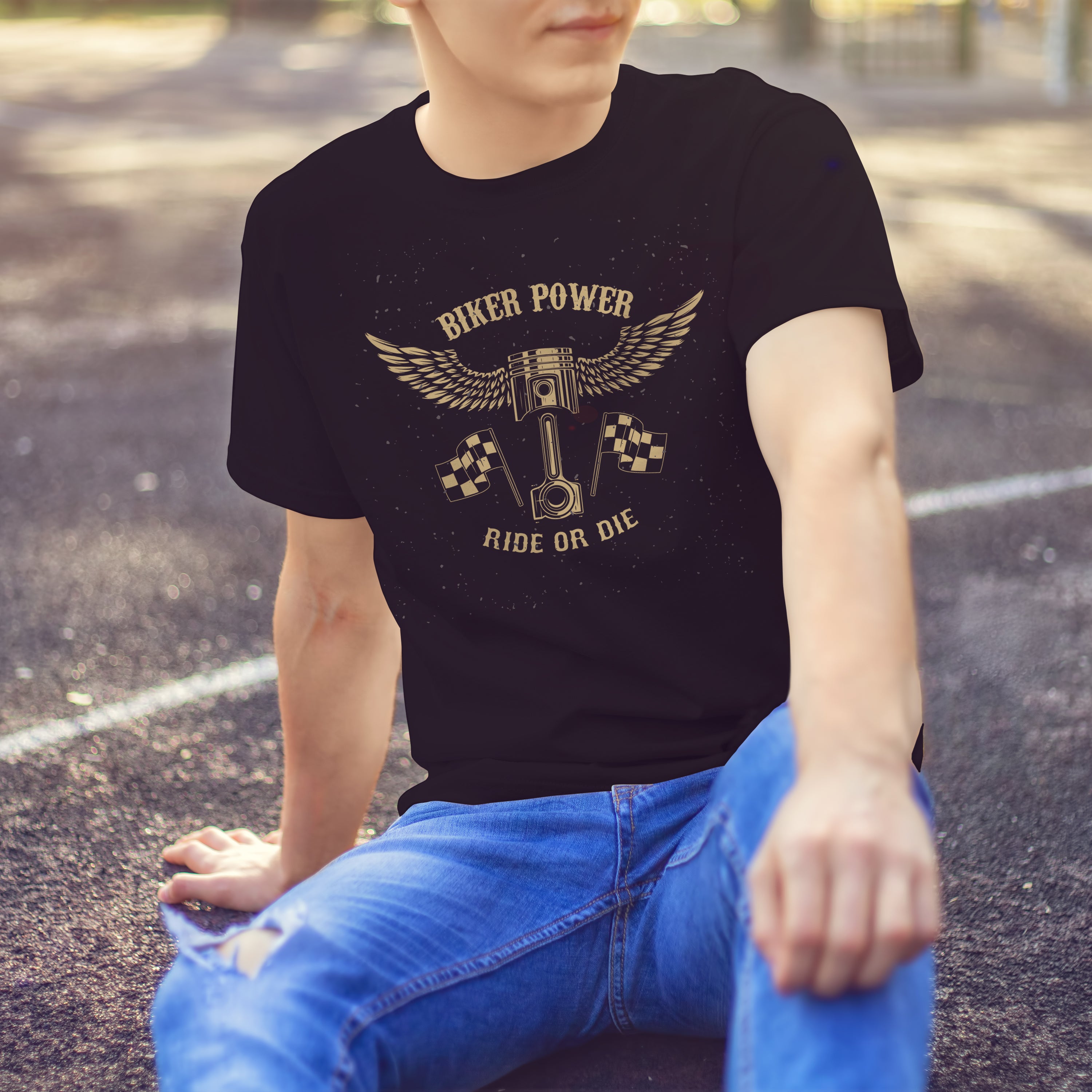 T-shirt moto Biker Power Ride