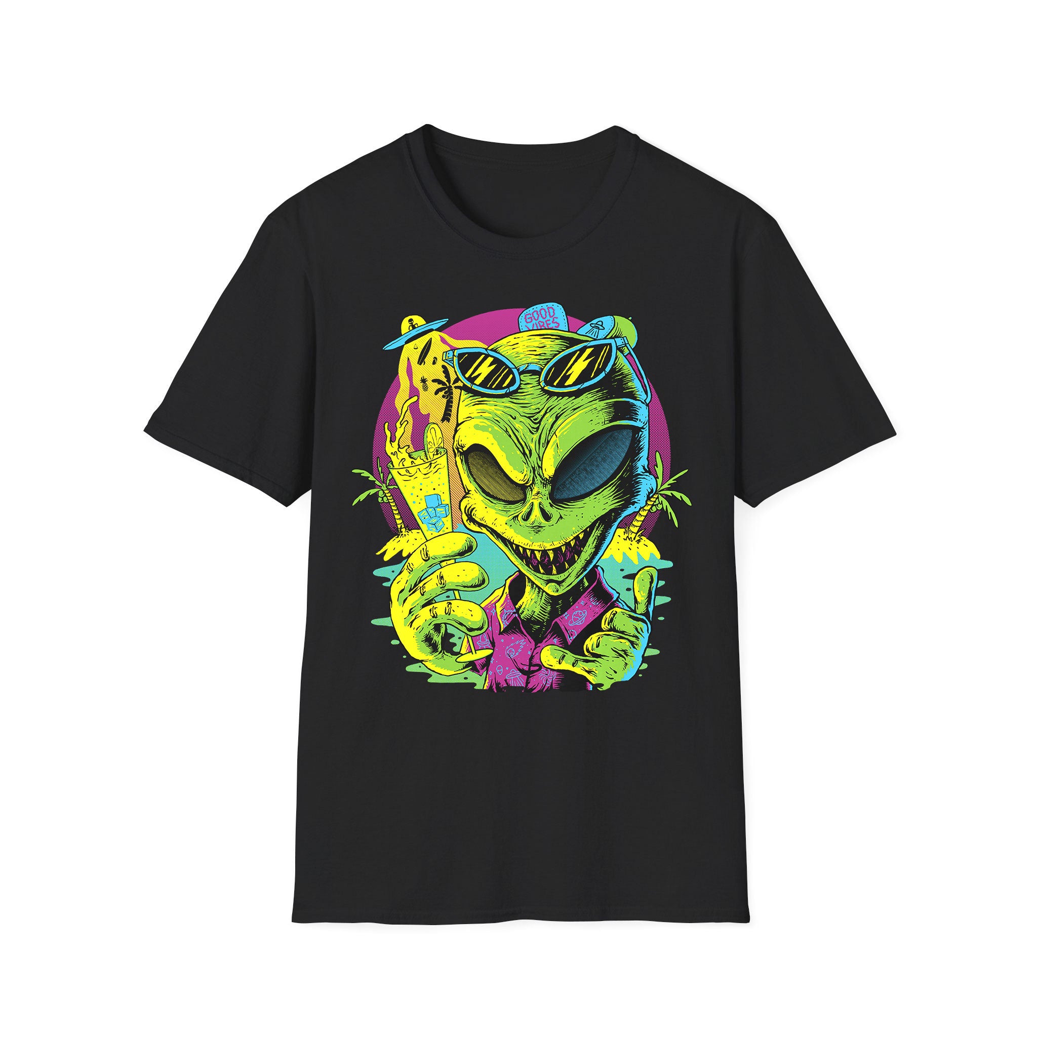 T-shirt unisexe d'été Alien Beach