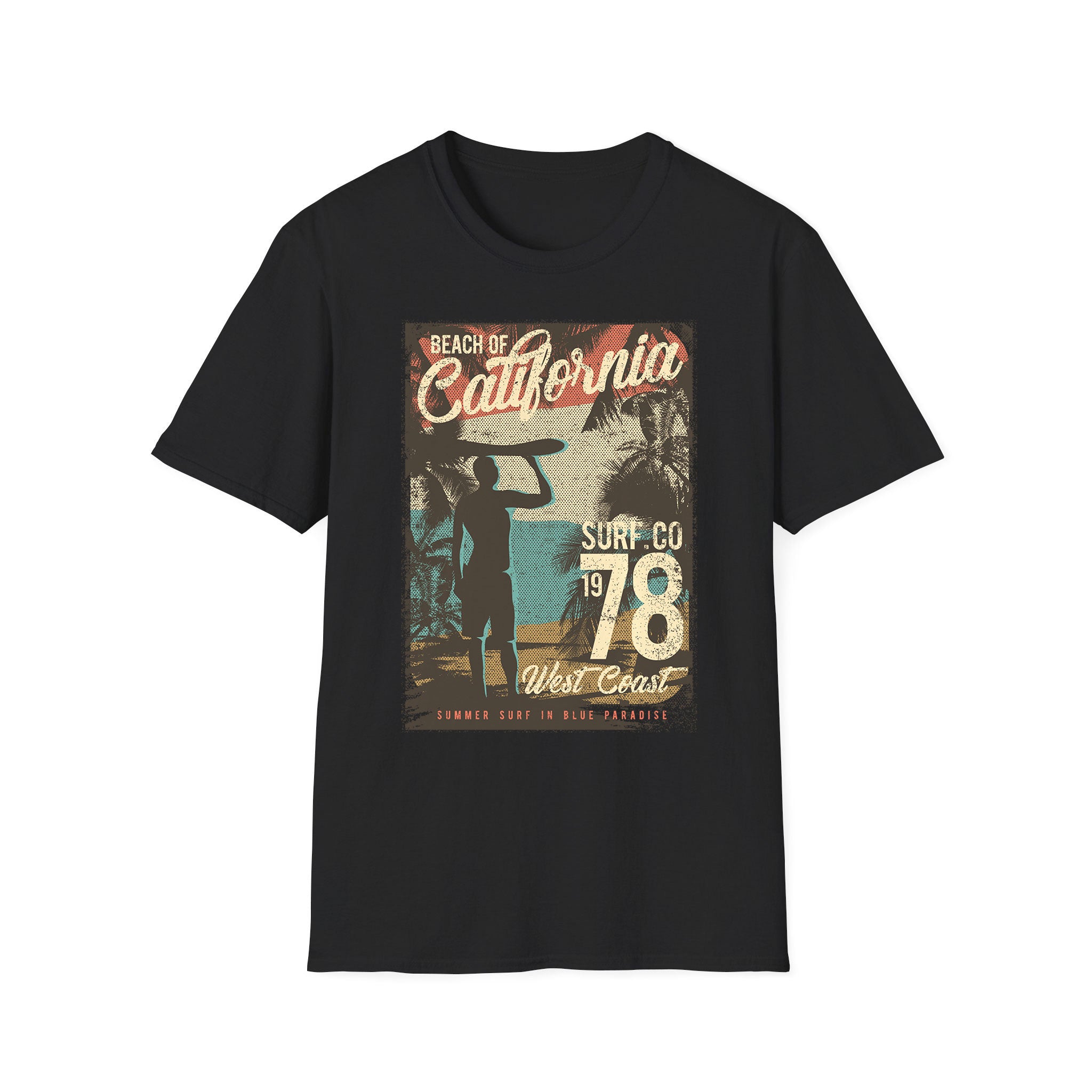 Summer unisex T-shirt Beach Of California