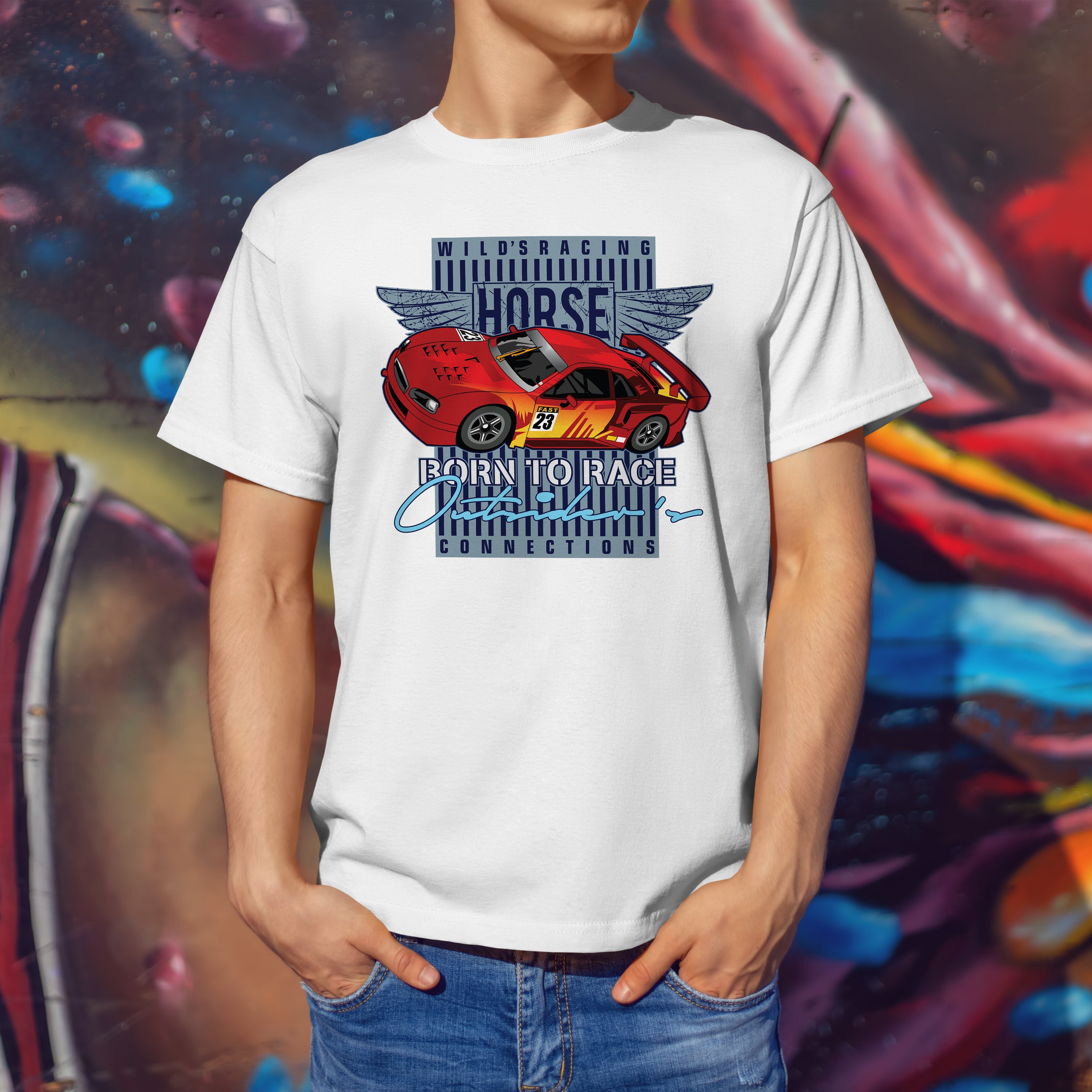 T-shirt voitures de course Born To Race