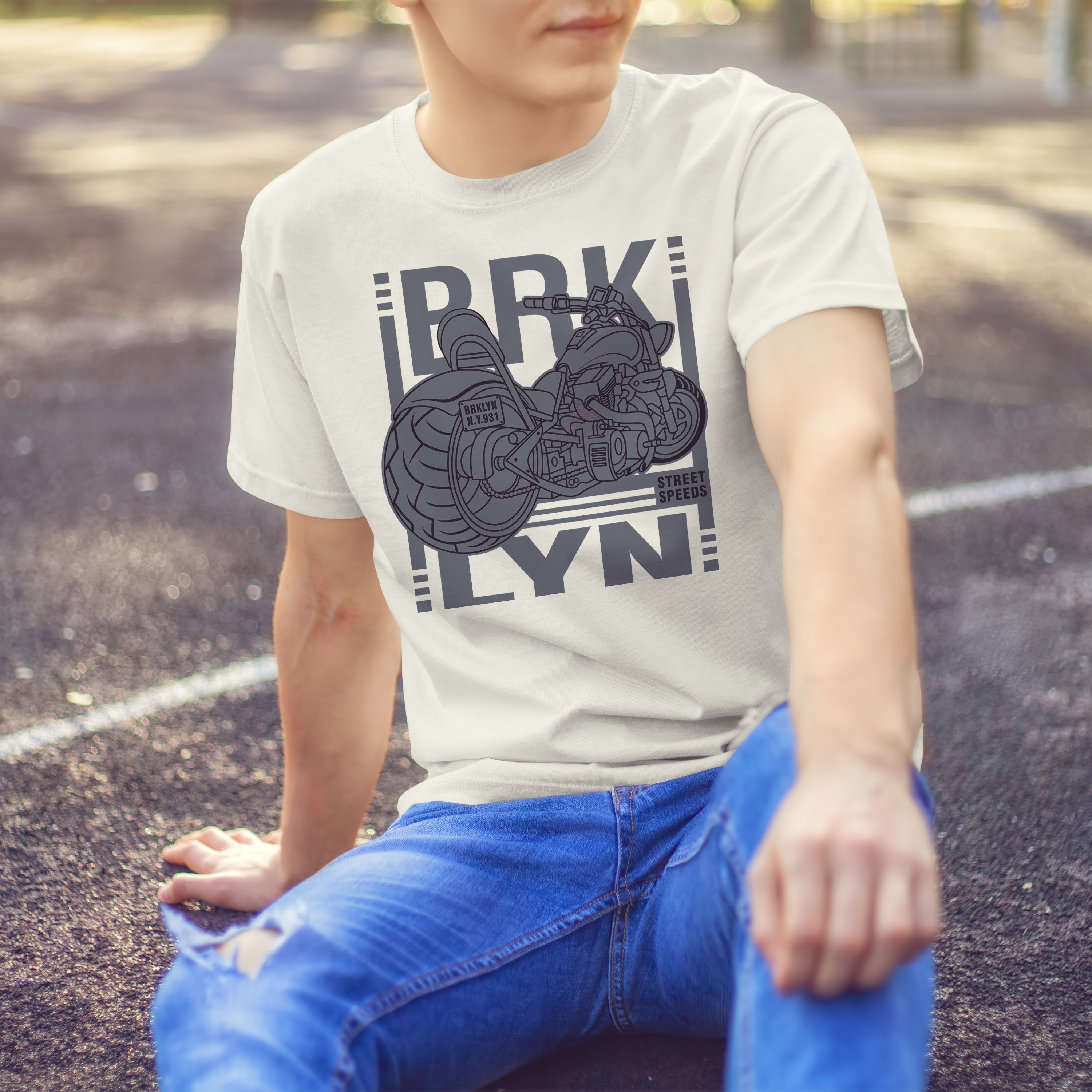 T-shirt moto Brklyn