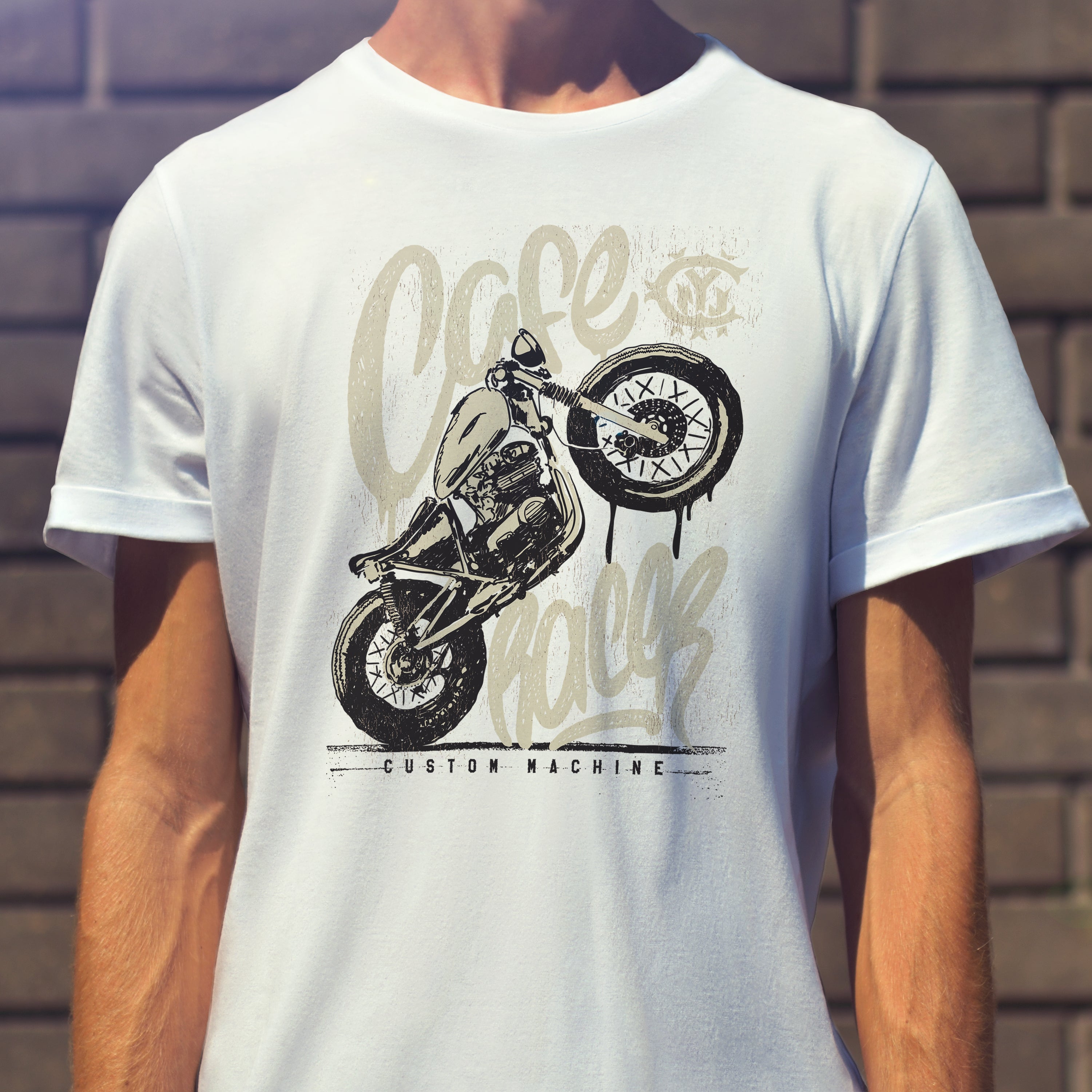 T-shirt moto Café Racer