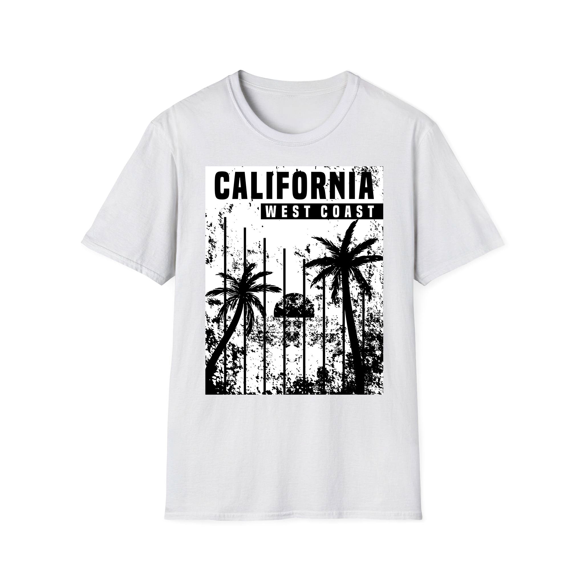 T-shirt unisexe d'été Côte Ouest de la Californie