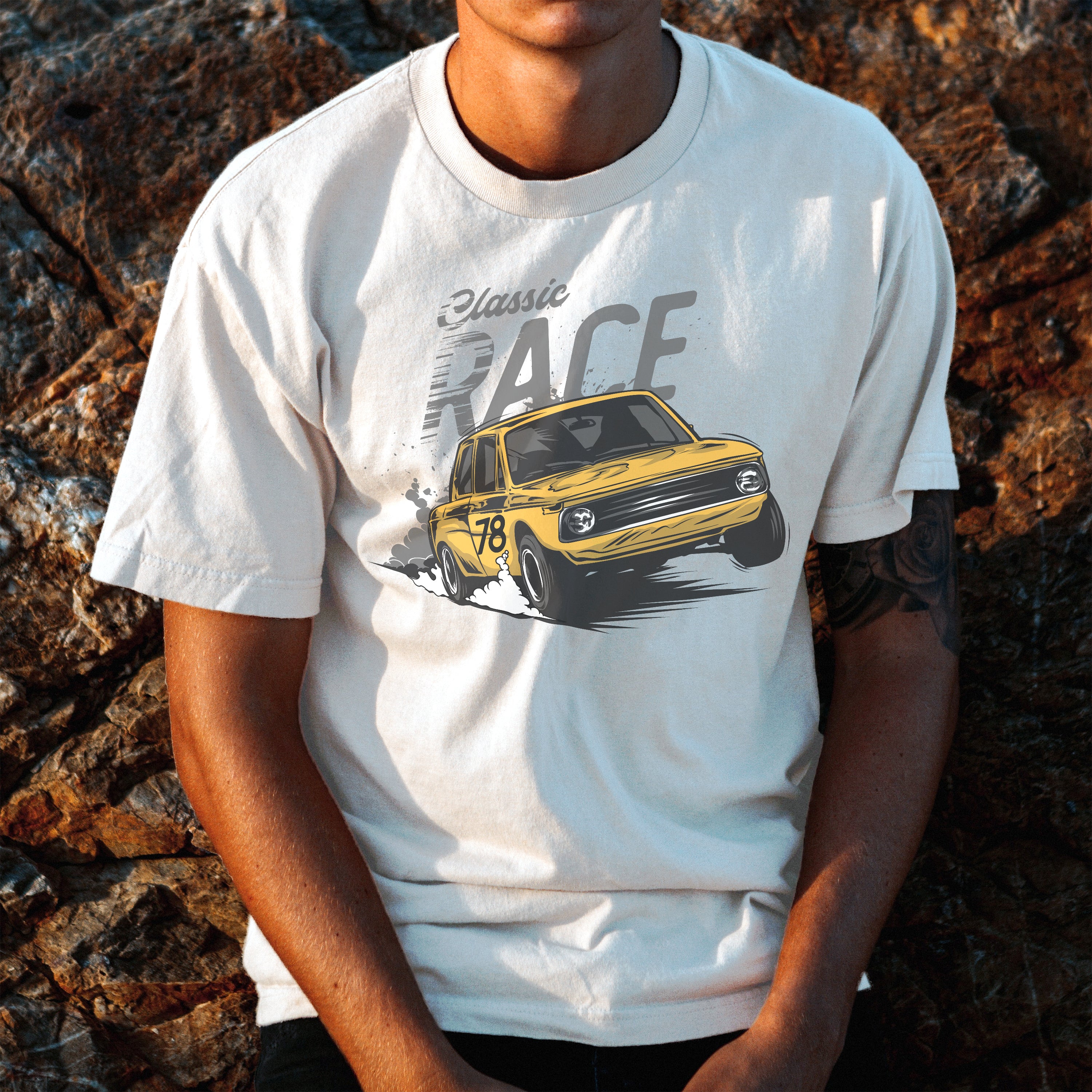 T-shirt moto Classic Race