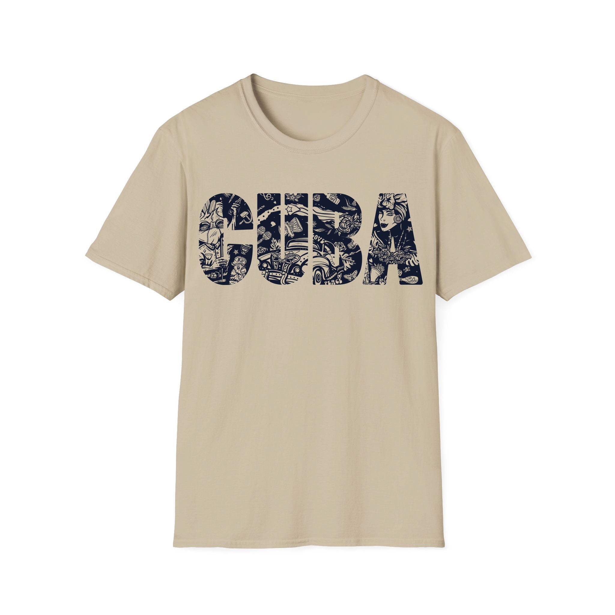 T-shirt unisexe musique Cuba