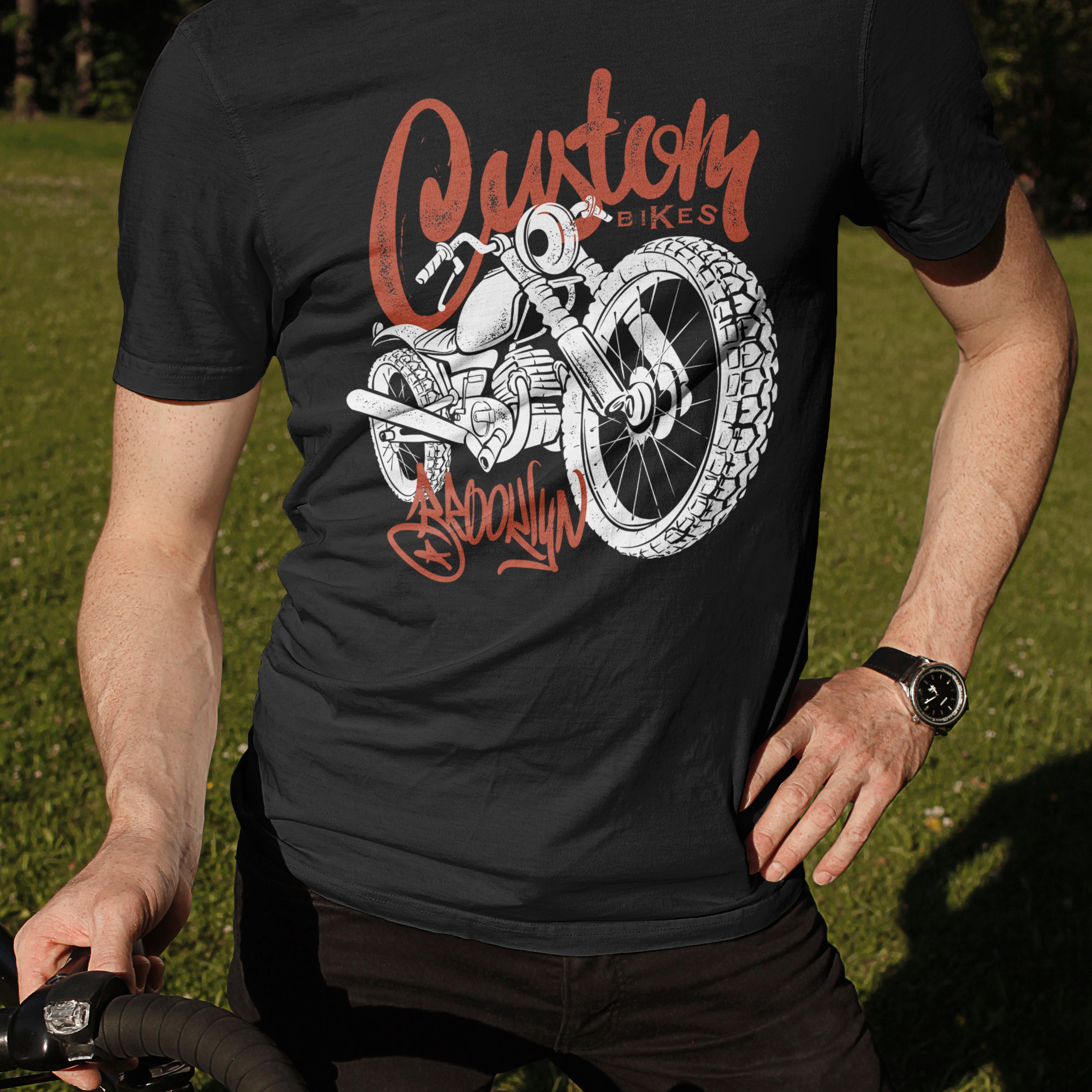 T-shirt moto Custom Bikes Brooklyn