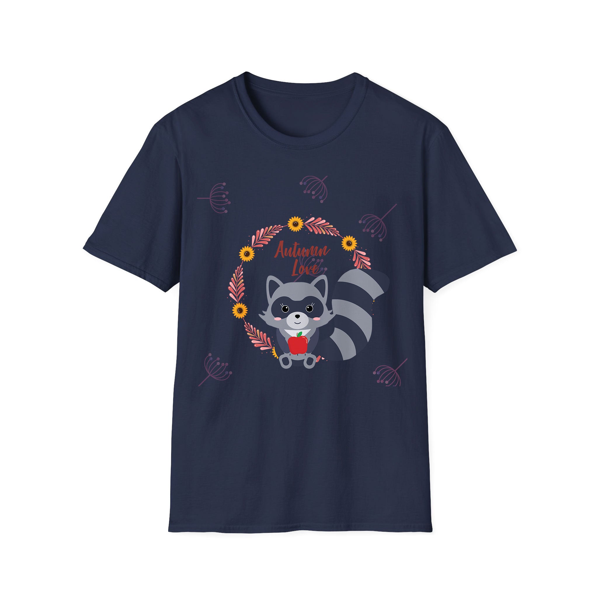 Autumn T-shirt Cute Racoon Autumn
