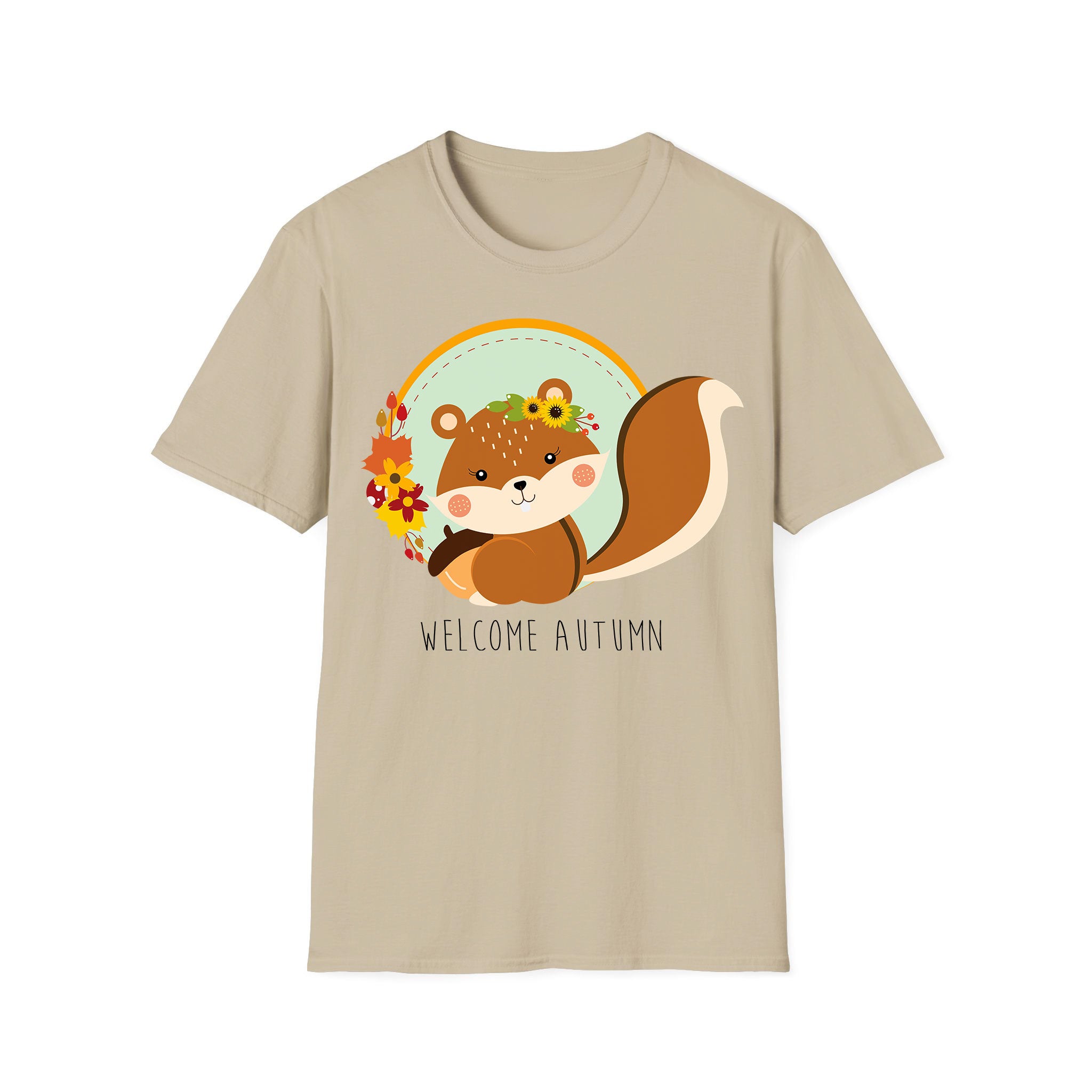Autumn T-shirt Cute Squirrel Autumn