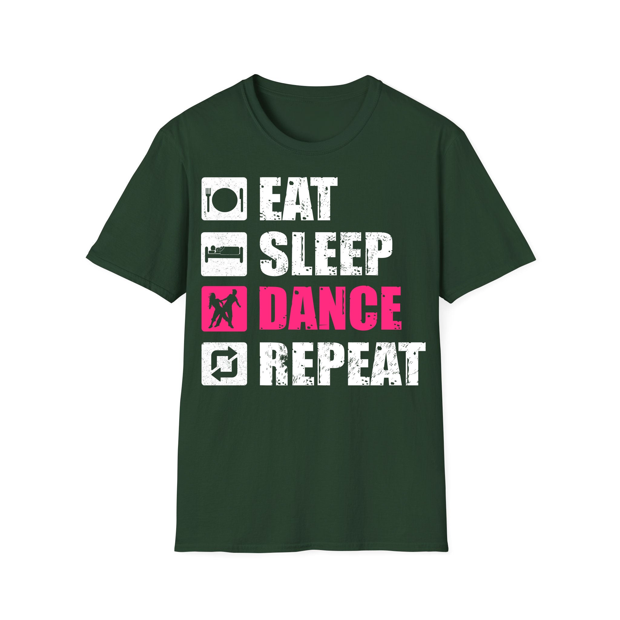 T-shirt unisexe musique Eat Sleep Dance Repeat