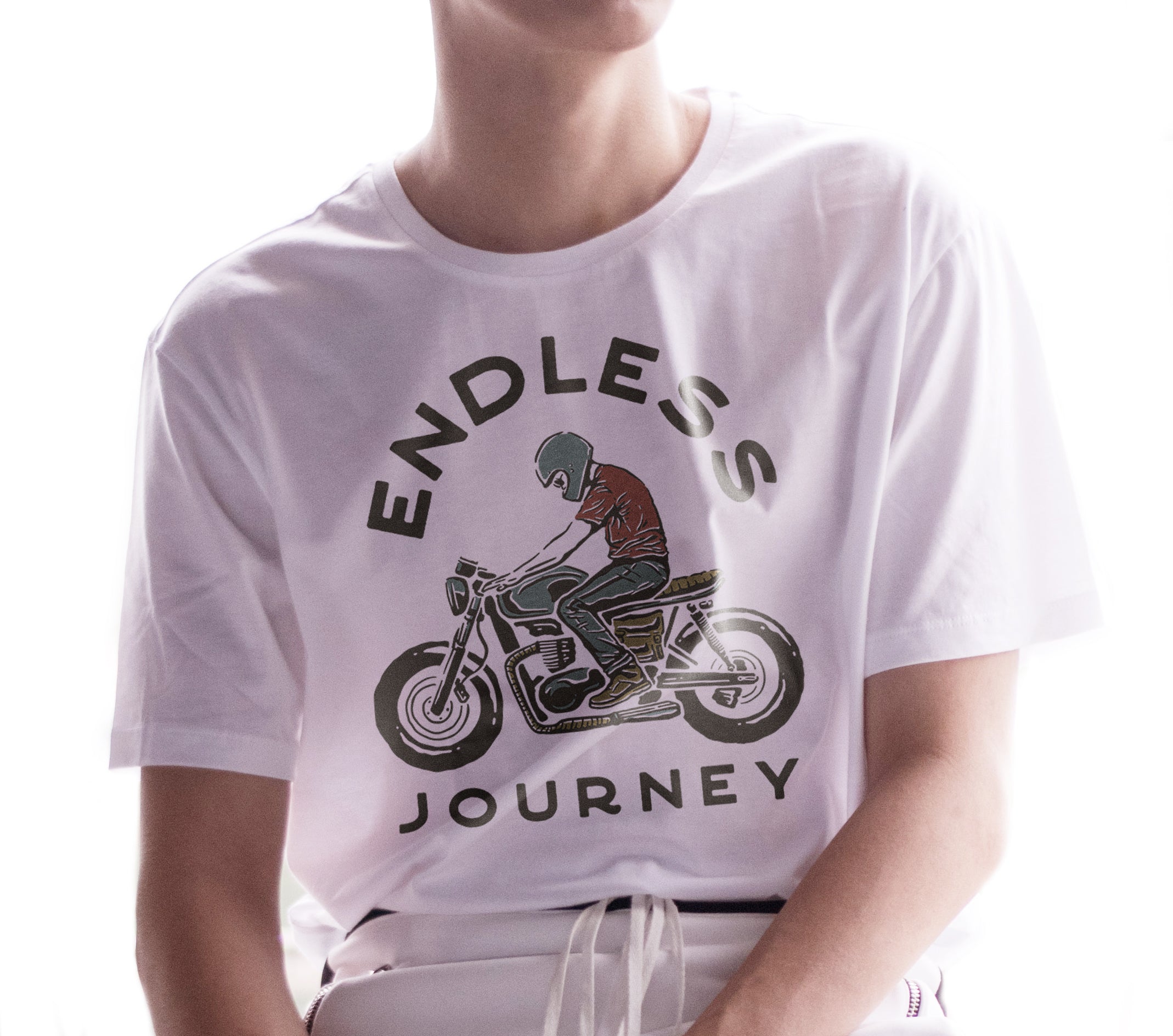 T-shirt moto Voyage sans fin