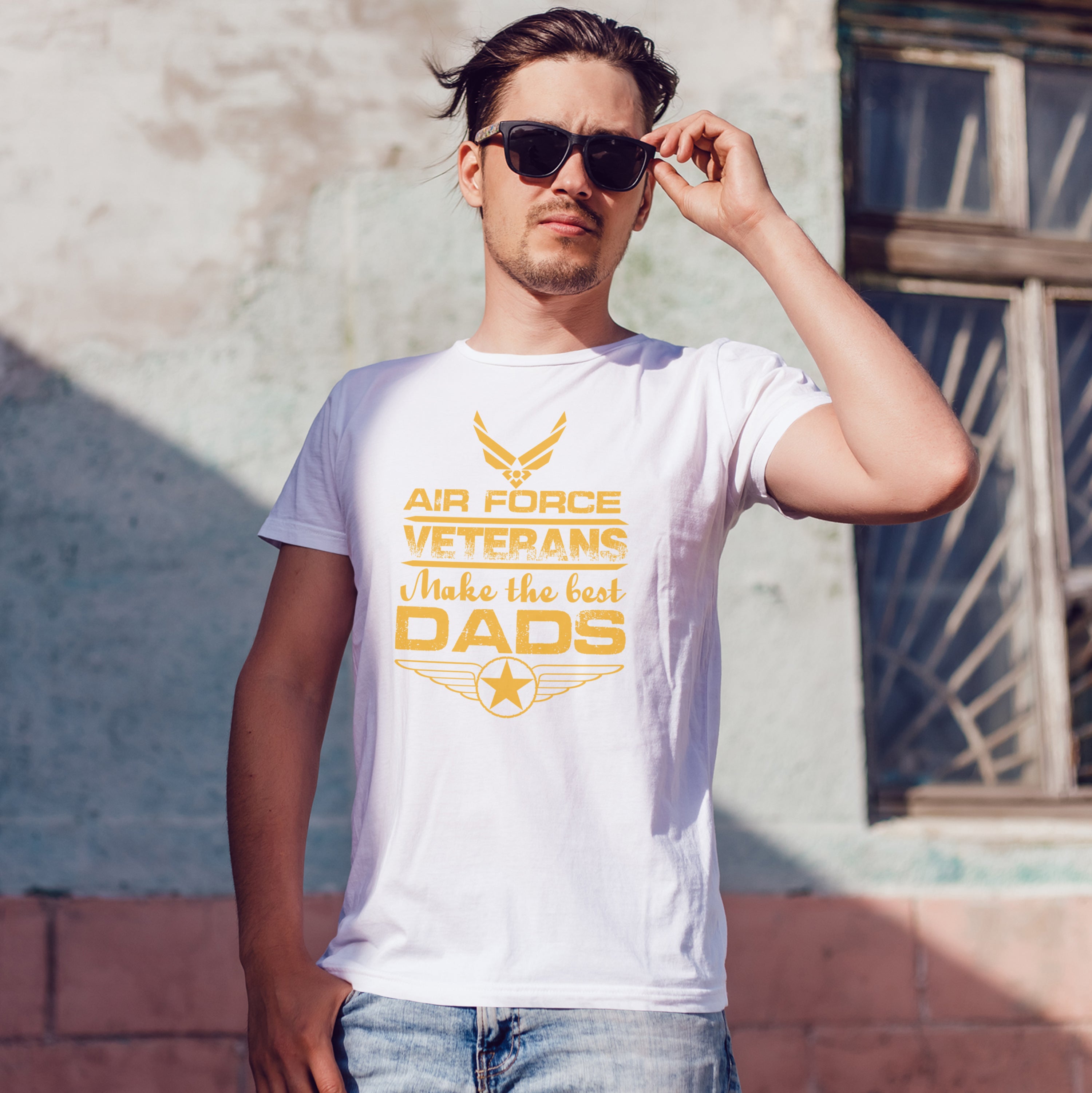 T-shirt fête des pères, papa vétéran de l'armée de l'air