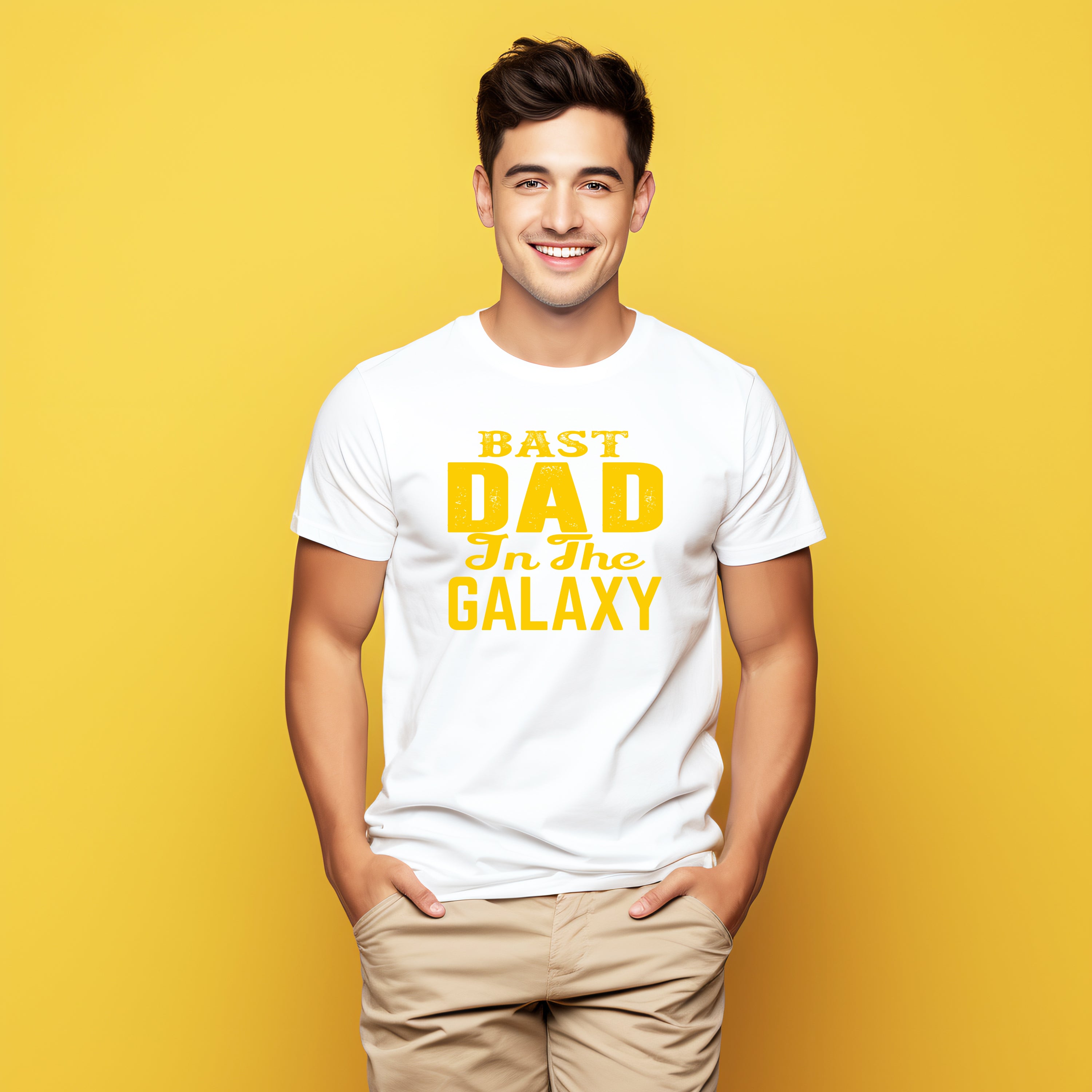 T-shirt Fête des Pères Bast Dad In The Galaxy