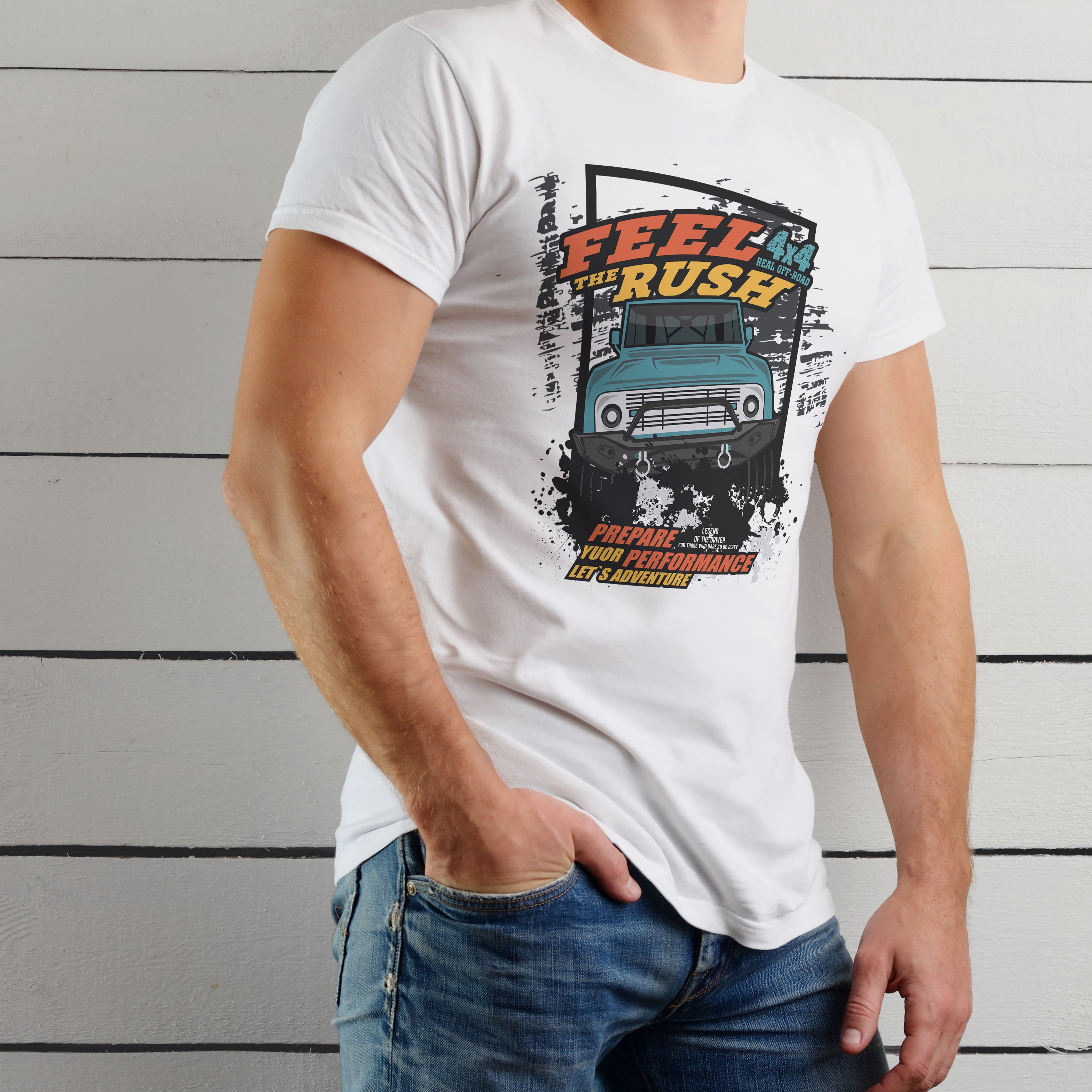 T-shirt voitures de course Feel The Rush