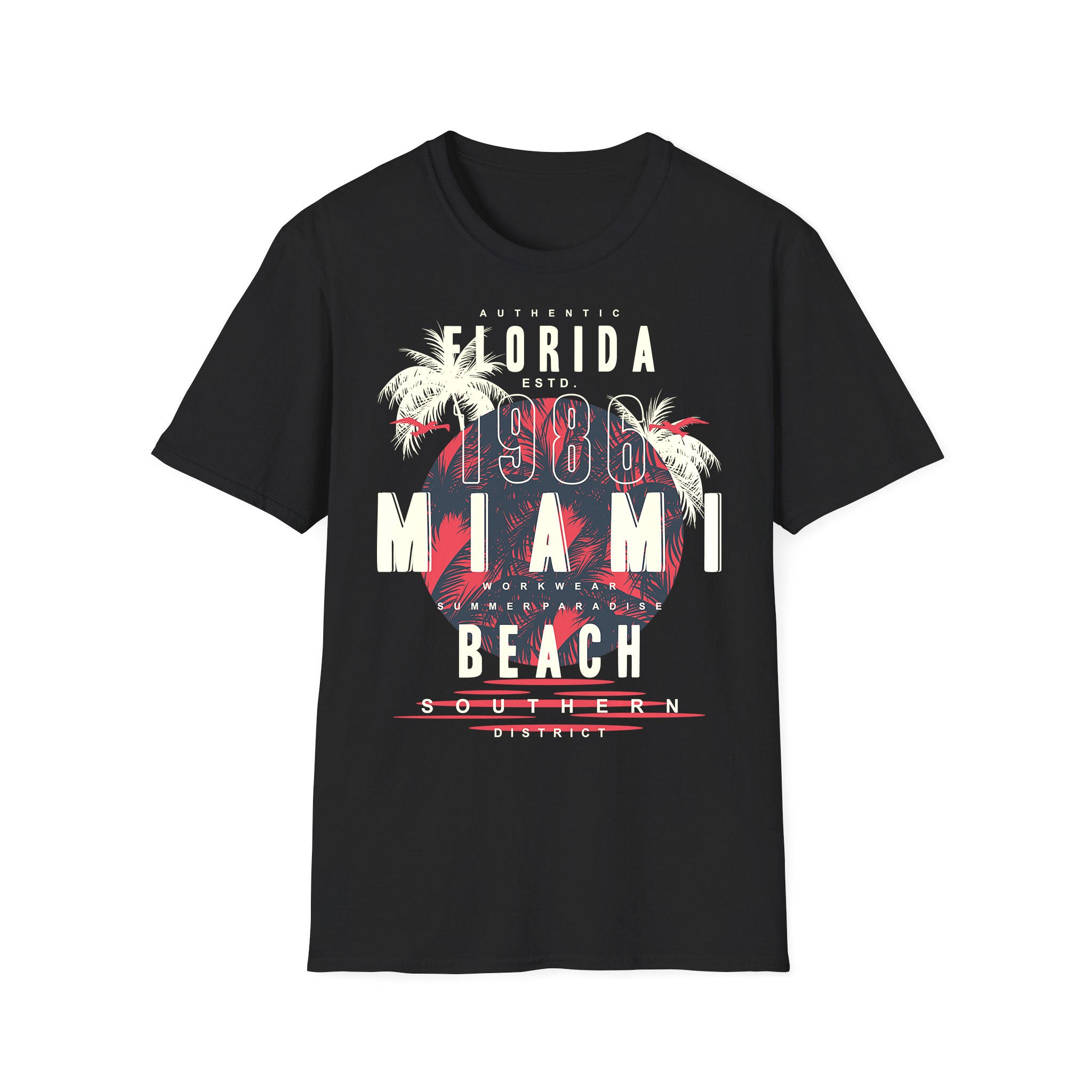 T-shirt unisexe d'été Florida Miami Beach