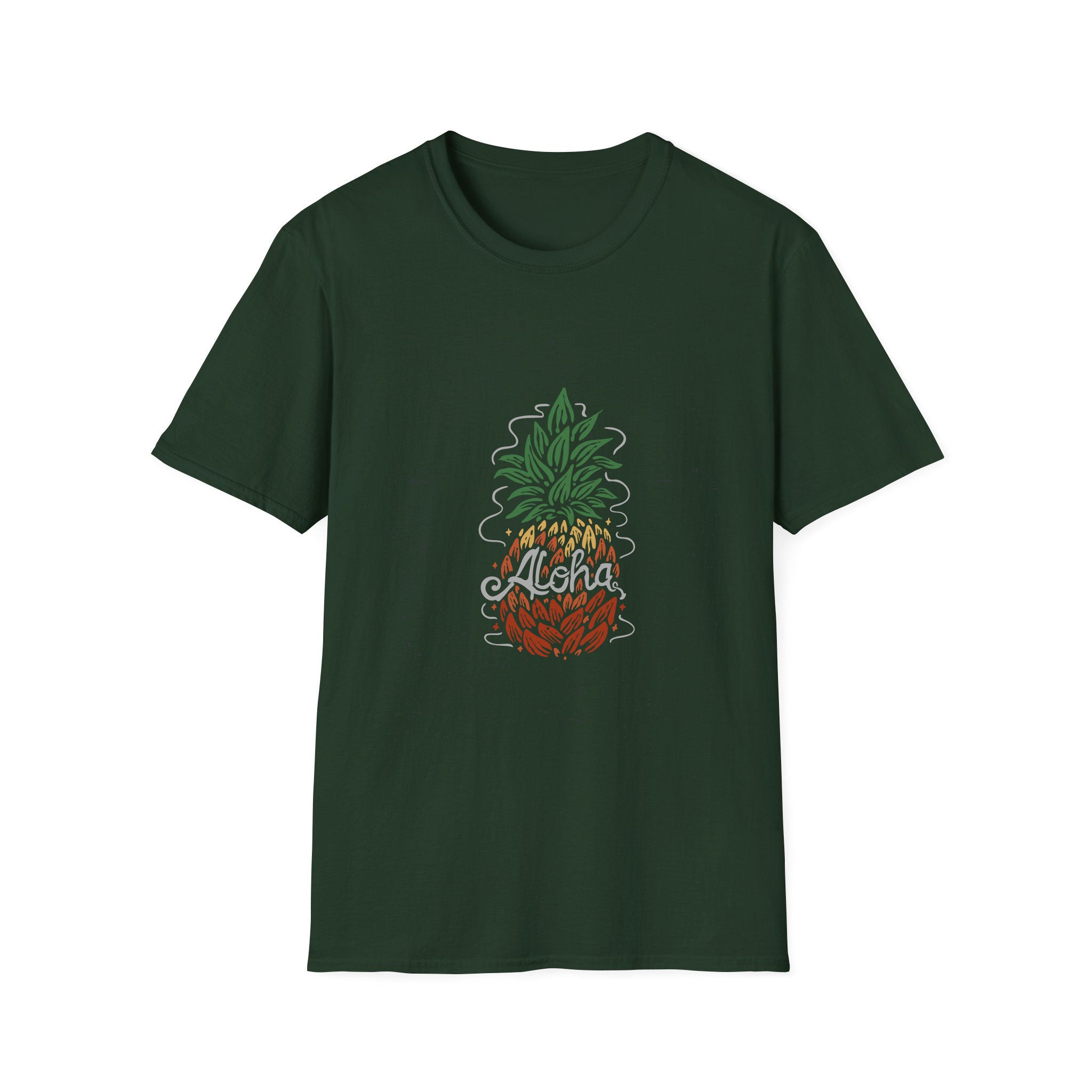 T-shirt été unisexe Aloha Ananas