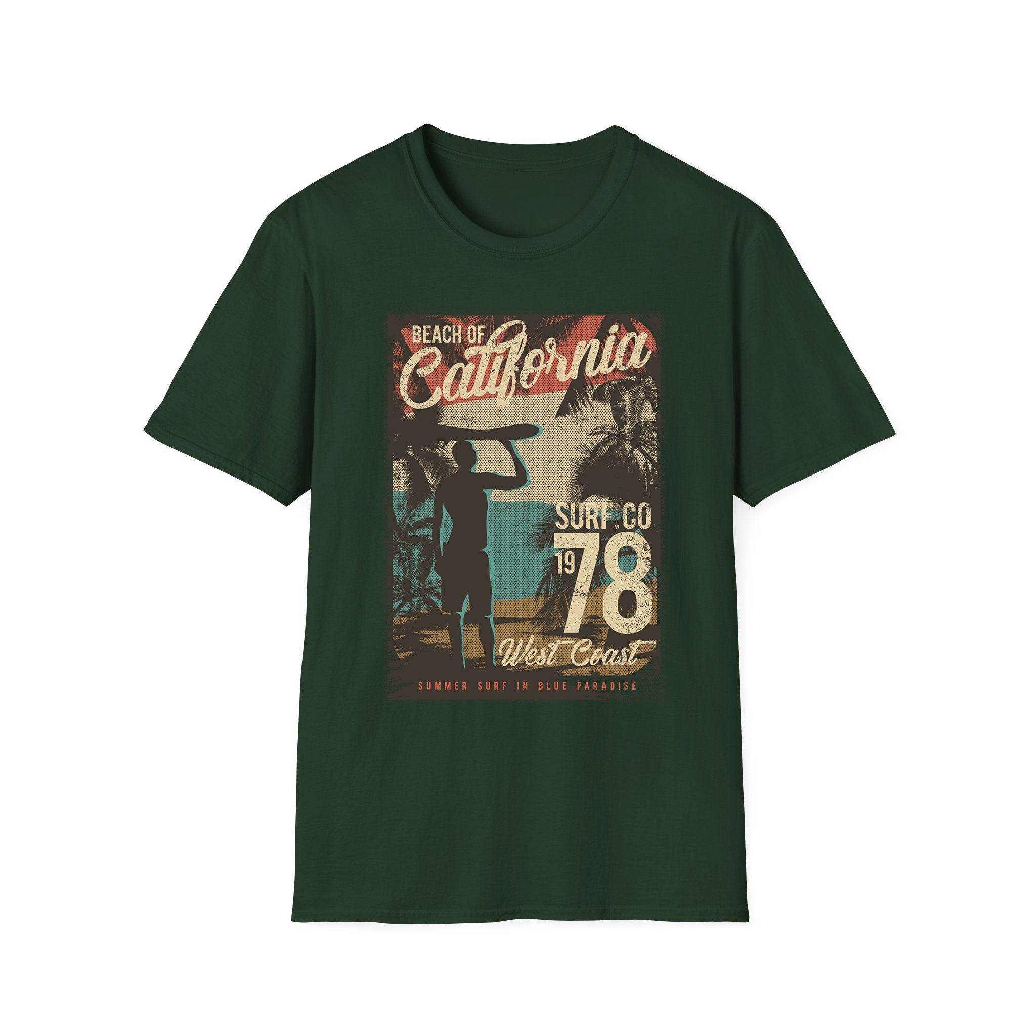 T-shirt unisexe d'été Beach Of California