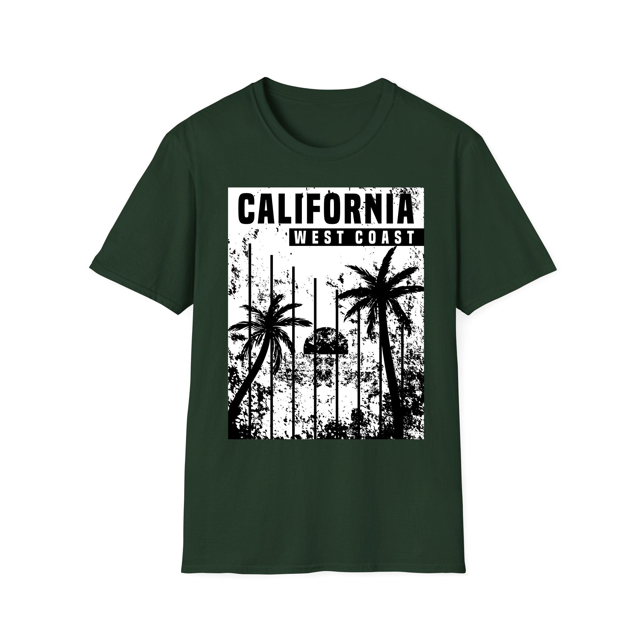 T-shirt unisexe d'été Côte Ouest de la Californie
