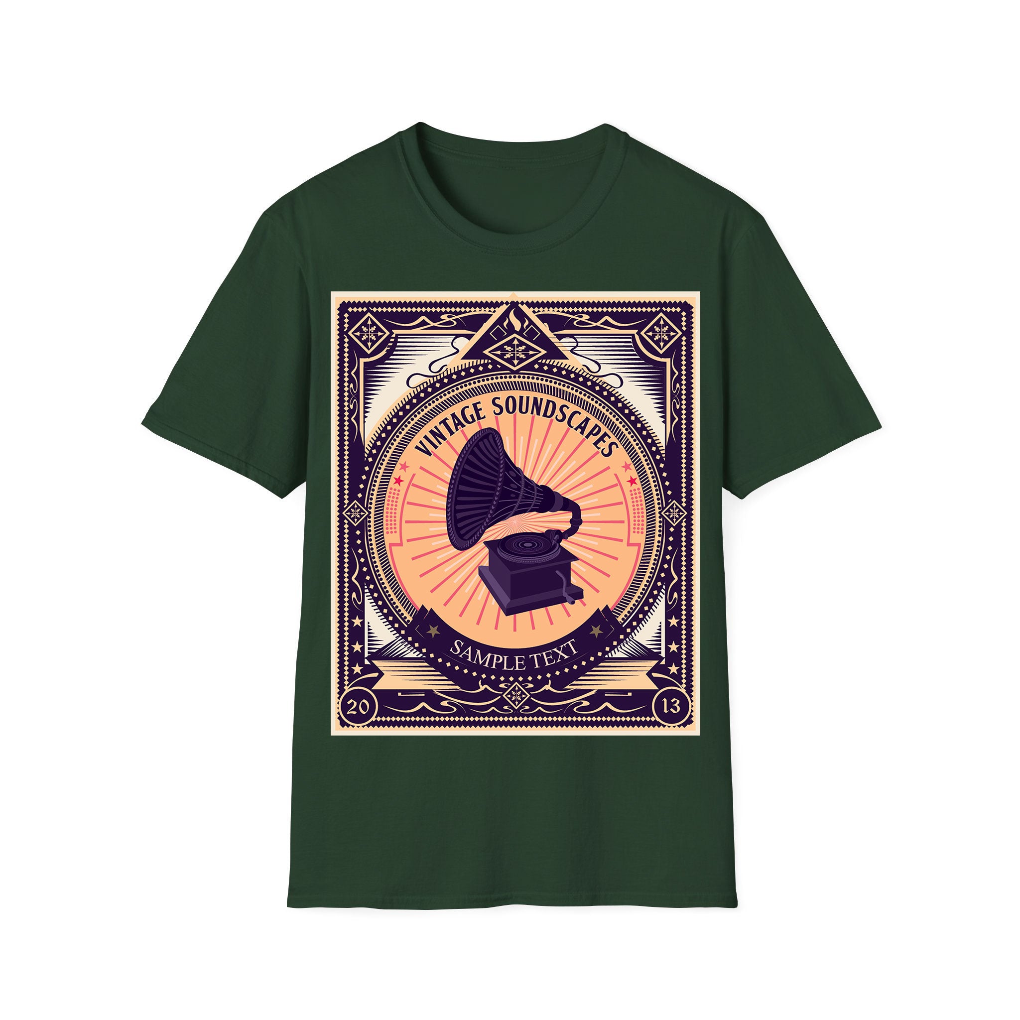 T-shirt unisexe musique Paysages sonores vintage