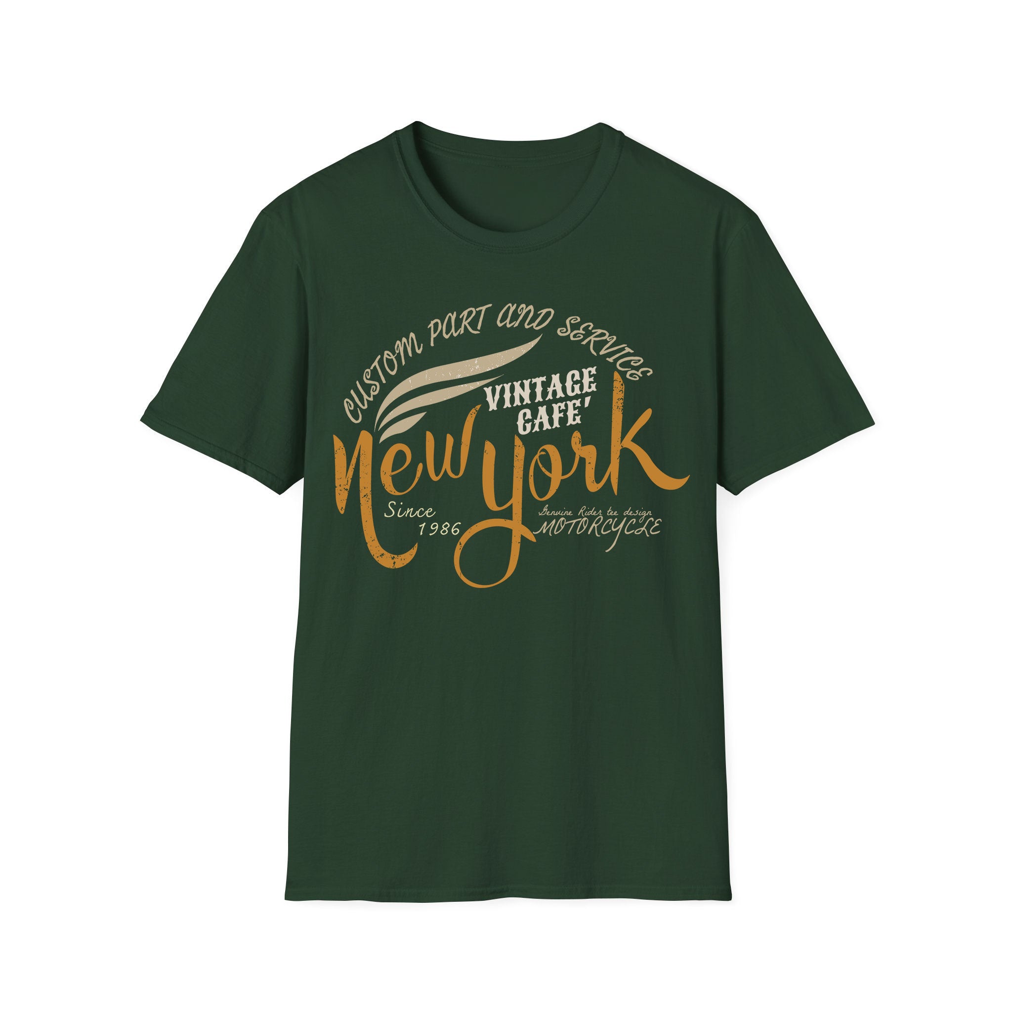 New York Unisex Tshirt Vintage Cafe NY