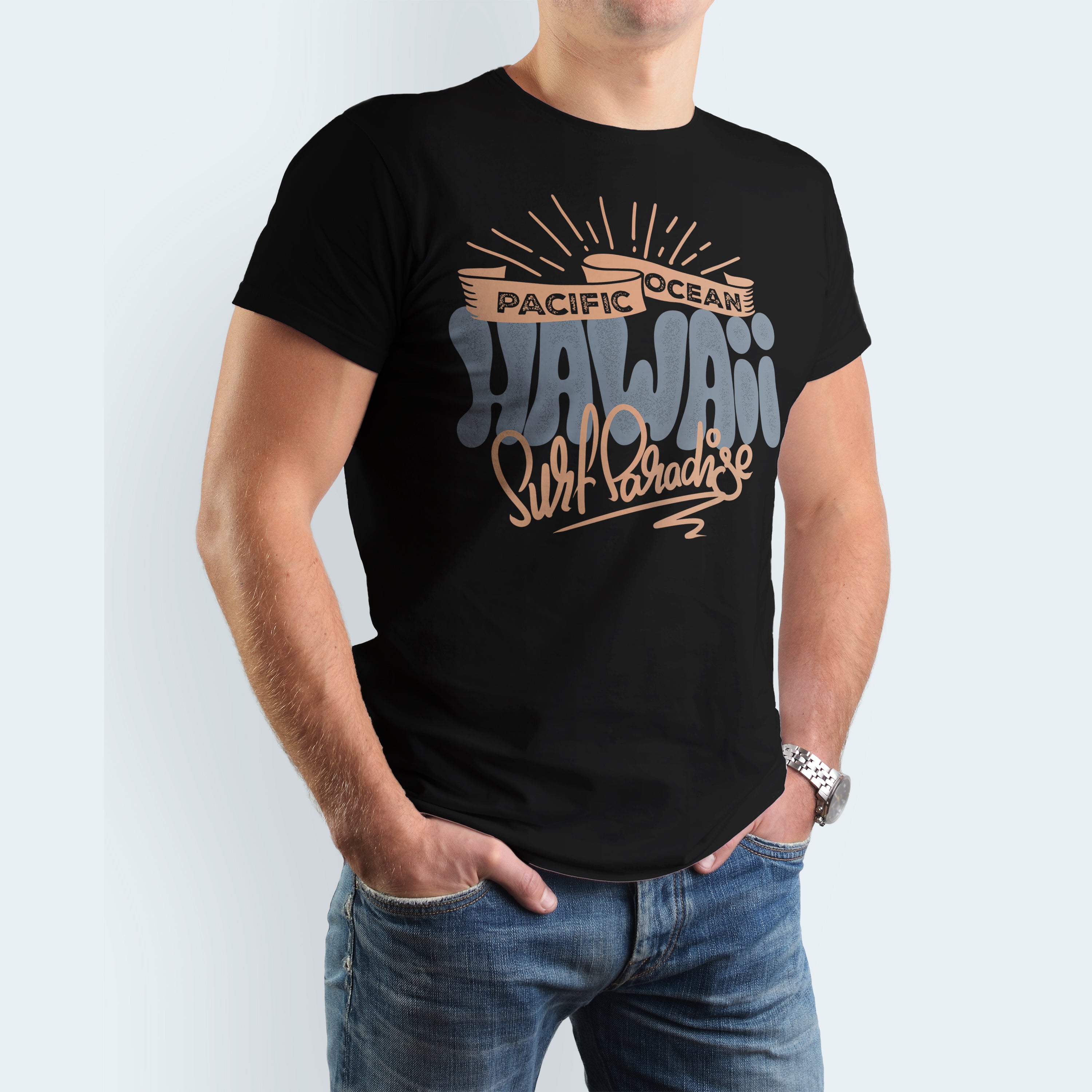 Surf T-shirt unisexe Hawaii Surf