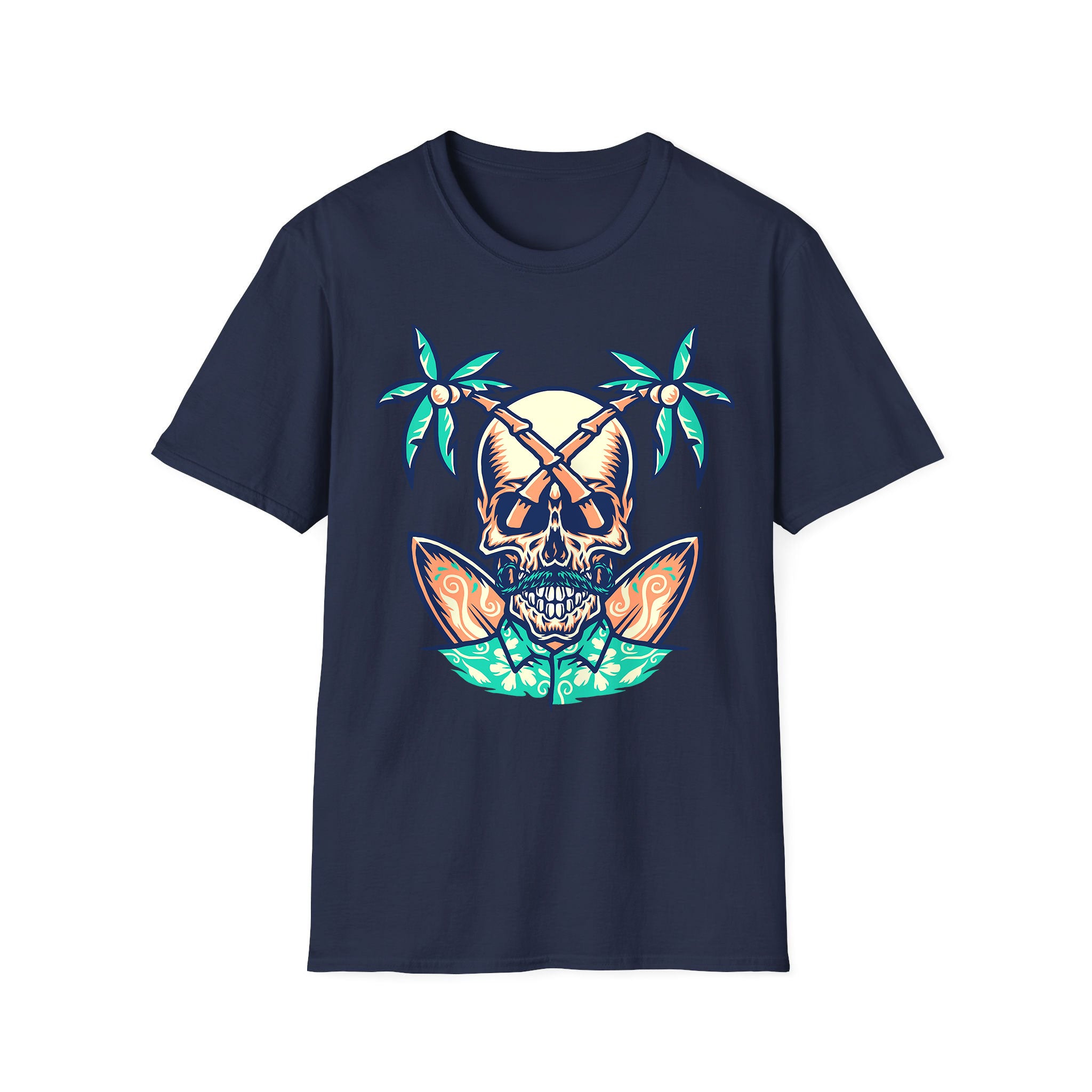 Summer unisex T-shirt Hawaii Skull