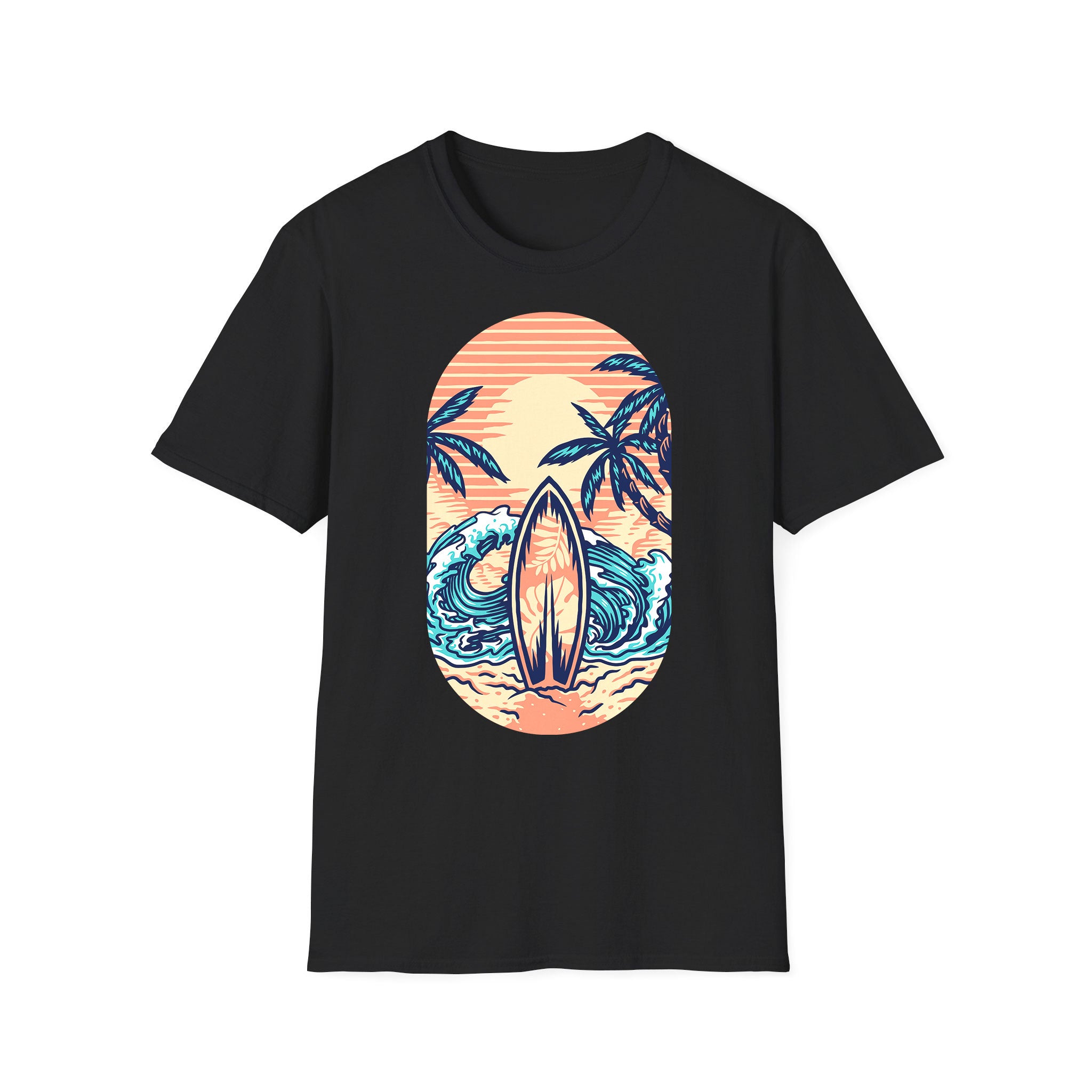 Summer unisex T-shirt Hawaii Surf Board
