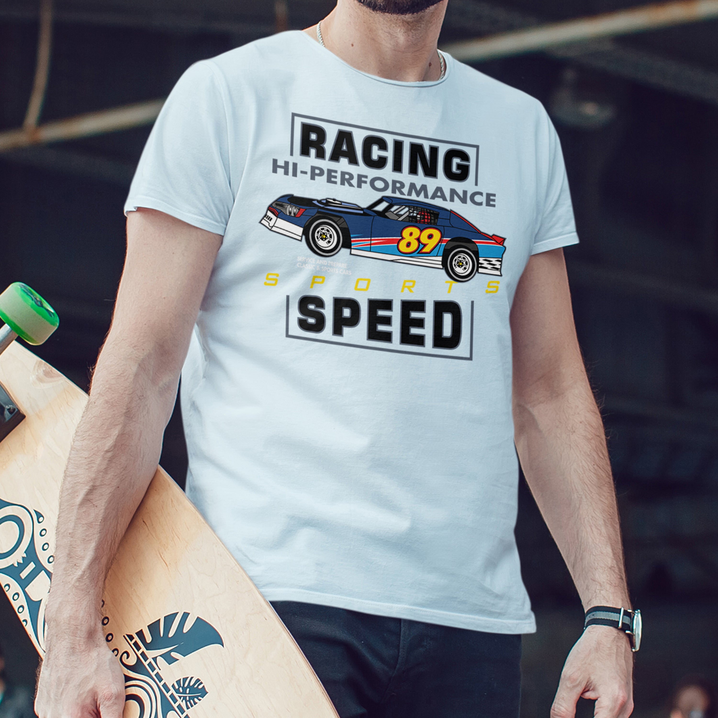 T-shirt voitures de course Hi-Performance Speed