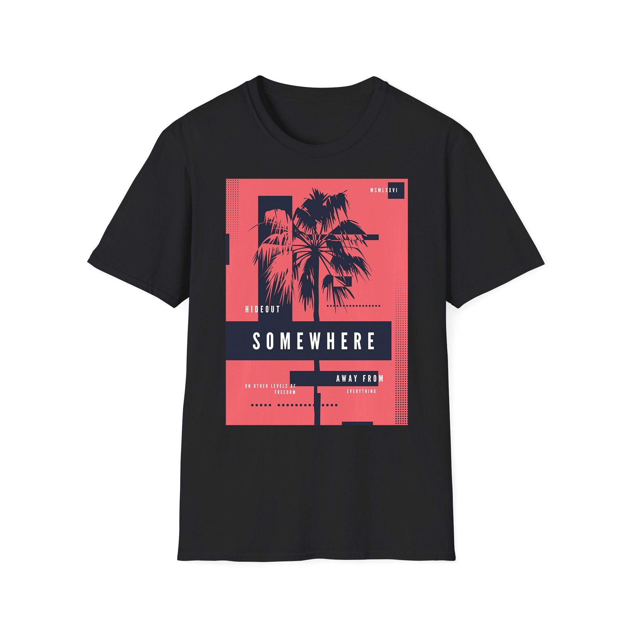 Summer unisex T-shirt Hideout SomeWhere