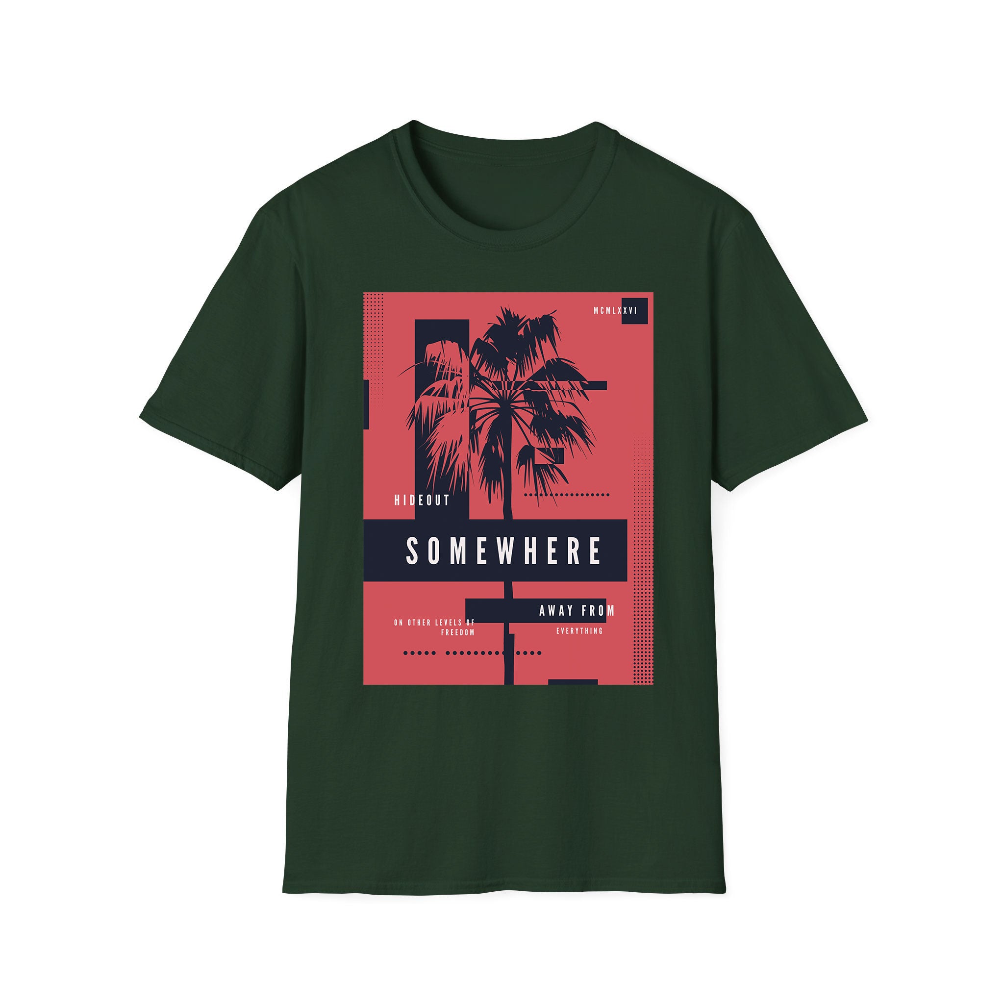 Summer unisex T-shirt Hideout SomeWhere