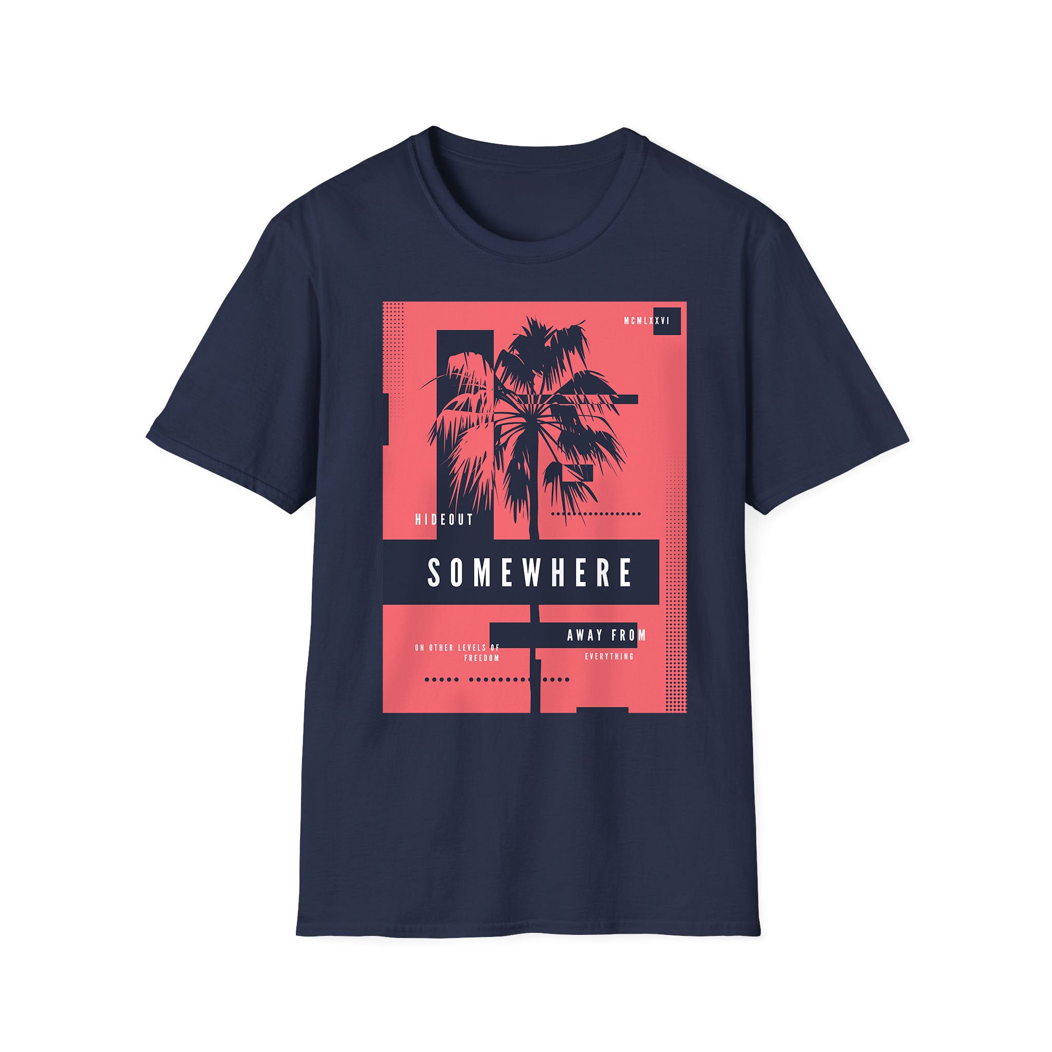 Summer unisex T-shirt Hideout SomeWhere