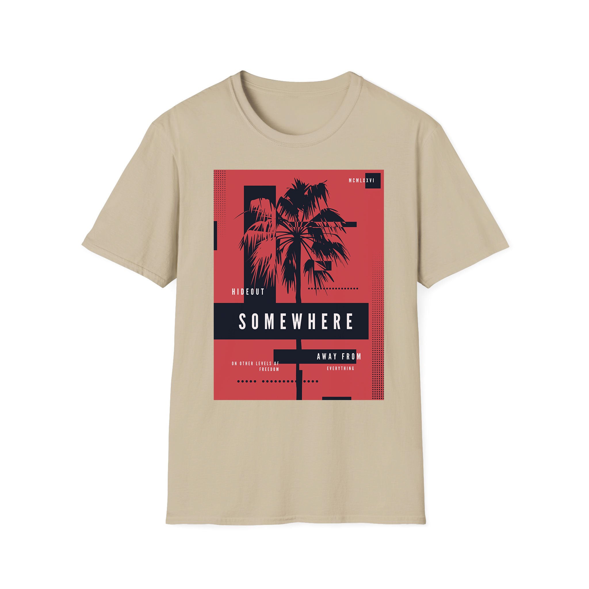 Summer unisex T-shirt Hideout SomeWhere