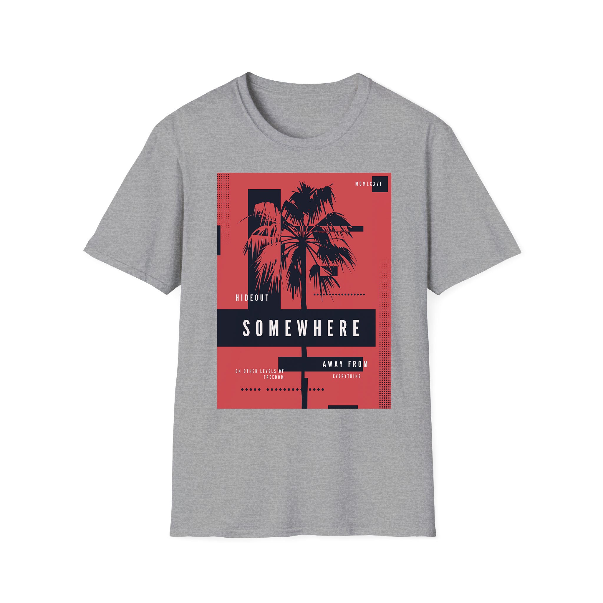 Summer unisex T-shirt Hideout SomeWhere