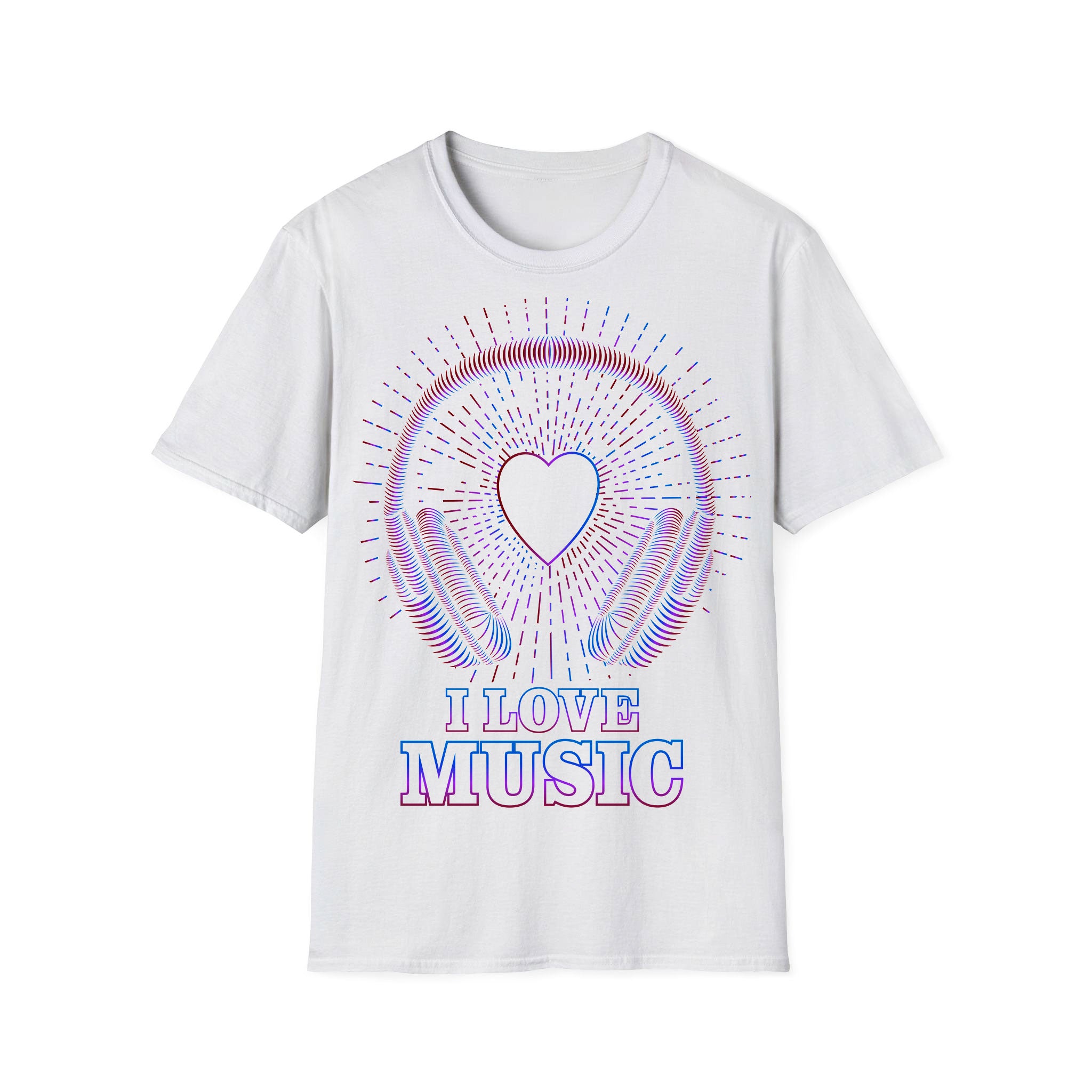 T-shirt unisexe Musique J'aime la musique
