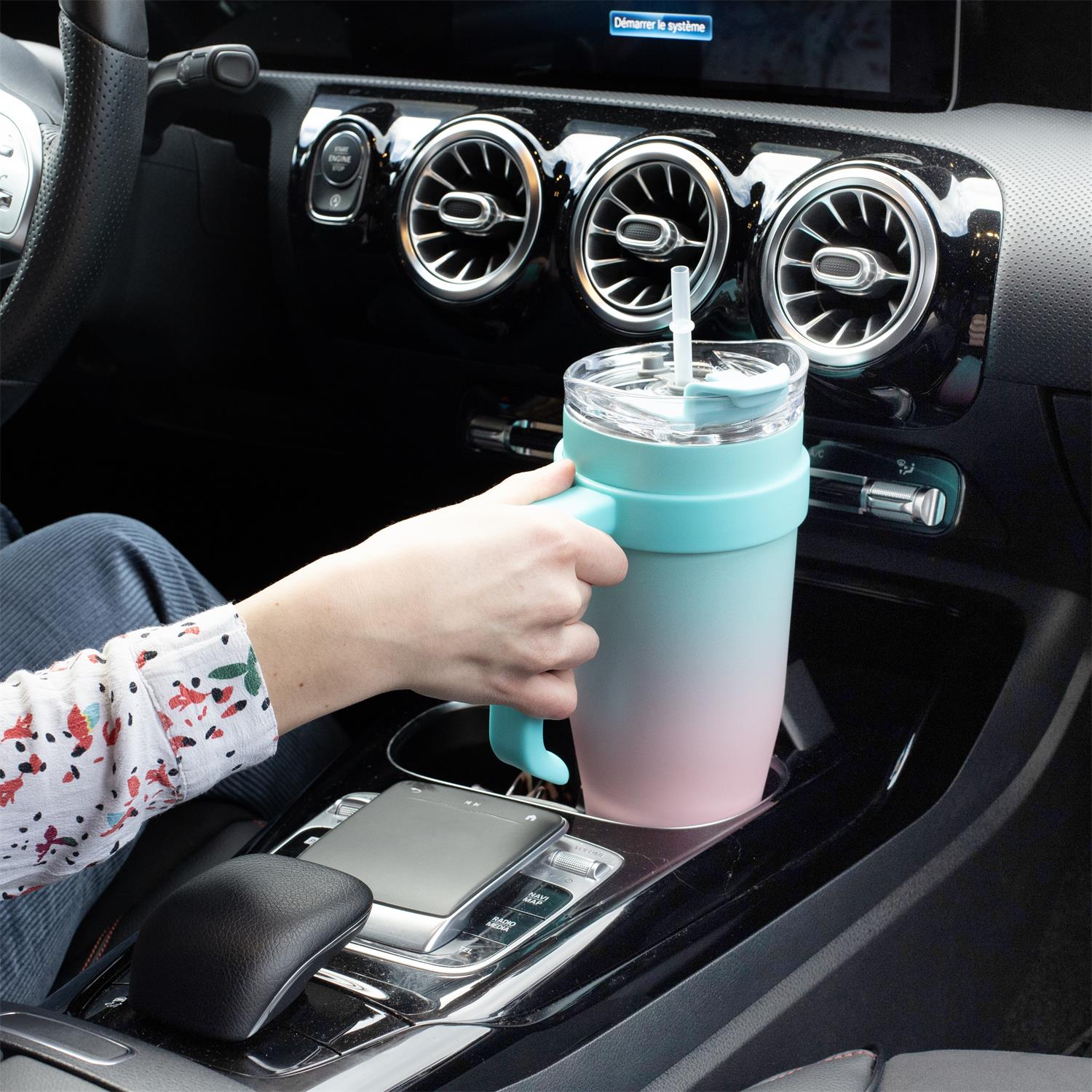 Mug de Transport Personnalisable XXL 1,2L Tie & Dye