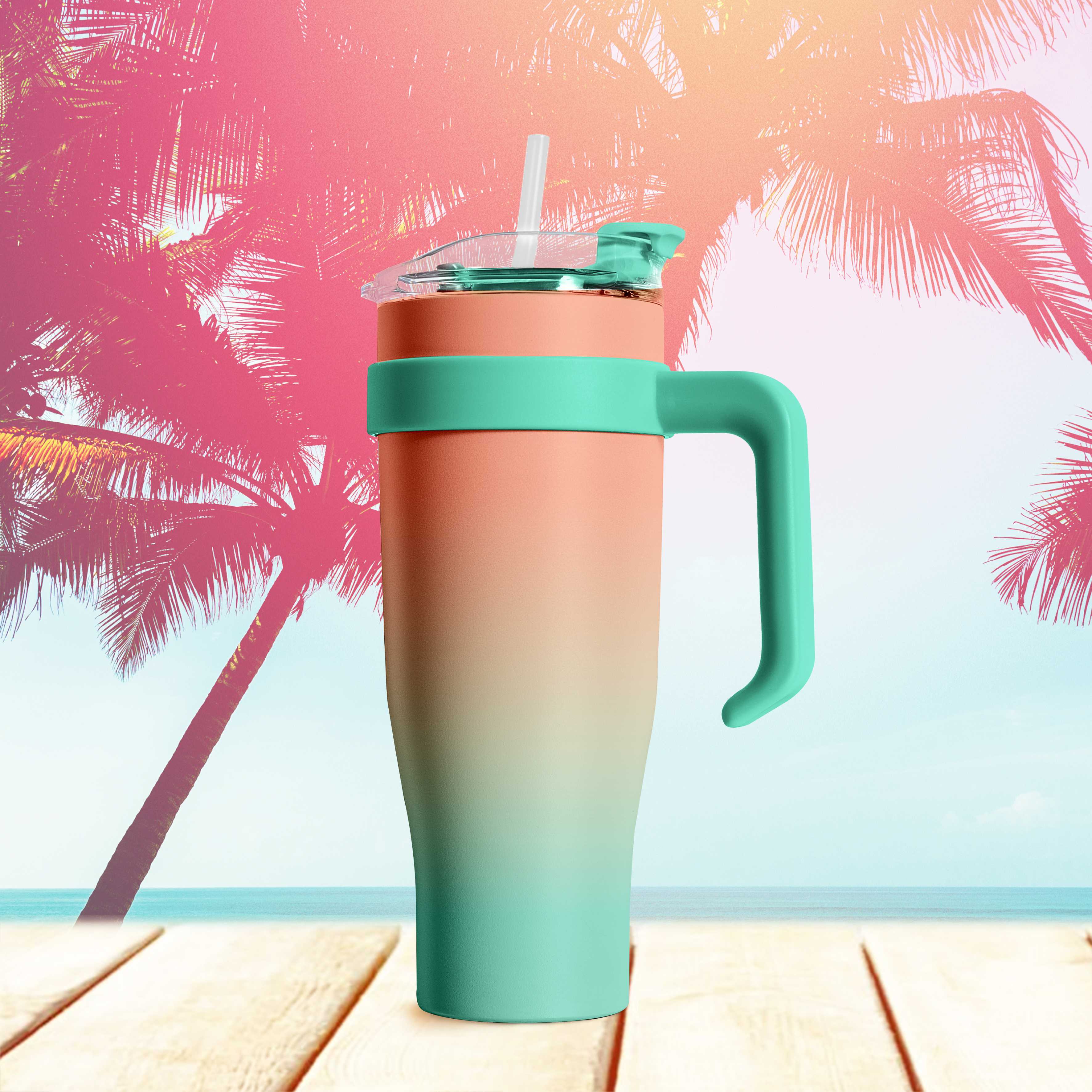 Mug de Transport Personnalisable XXL 1,2L Tie & Dye