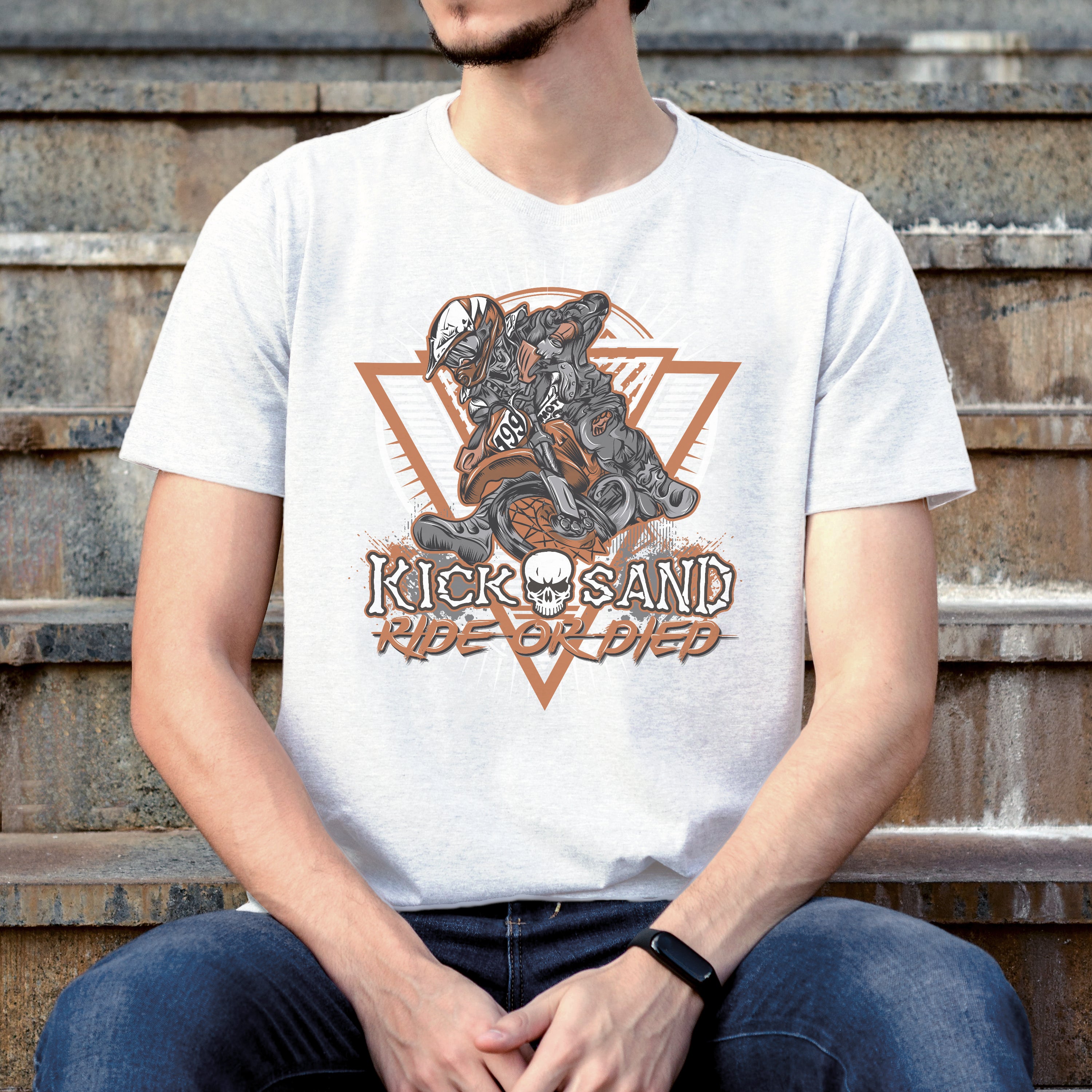 T-shirt moto Kick Sable