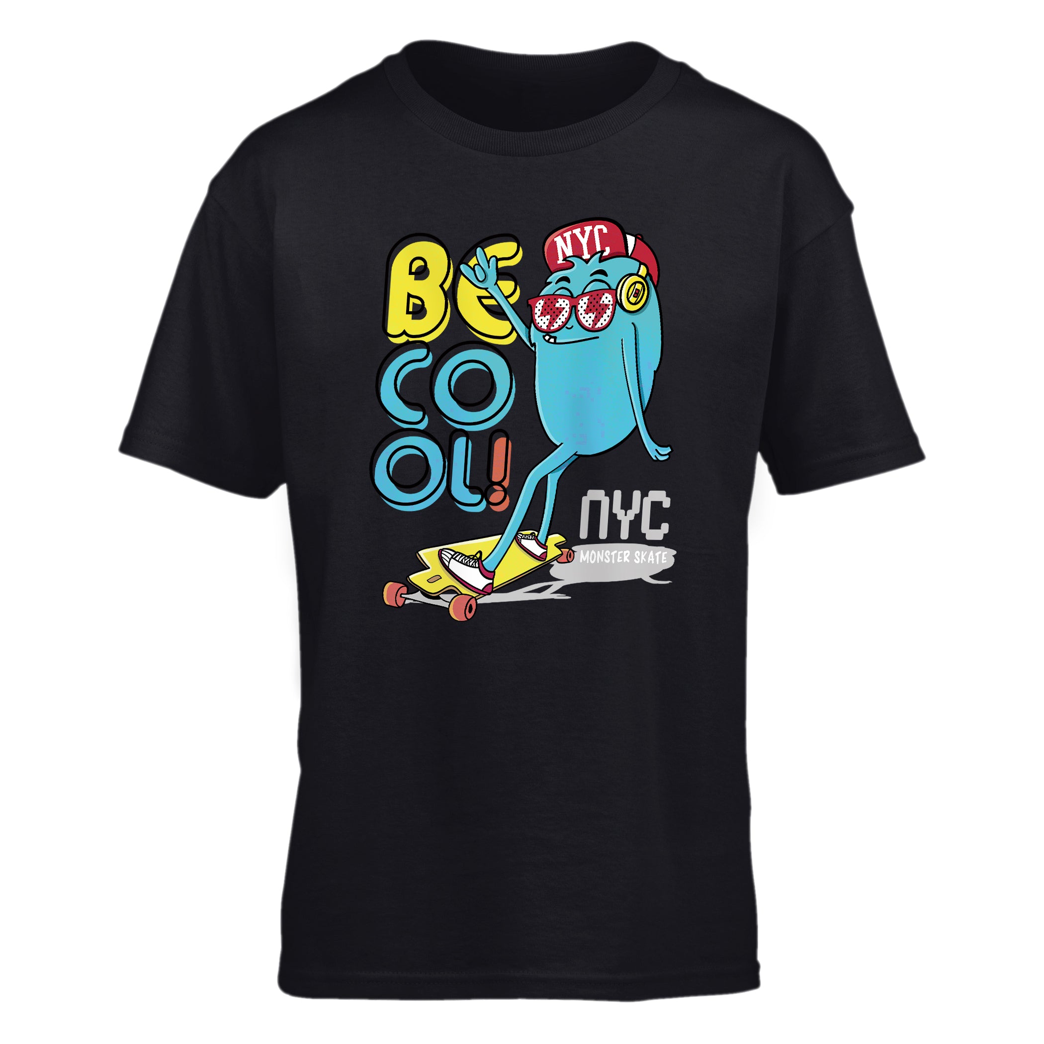 Kid T-Shirt Be Cool Monster Skate