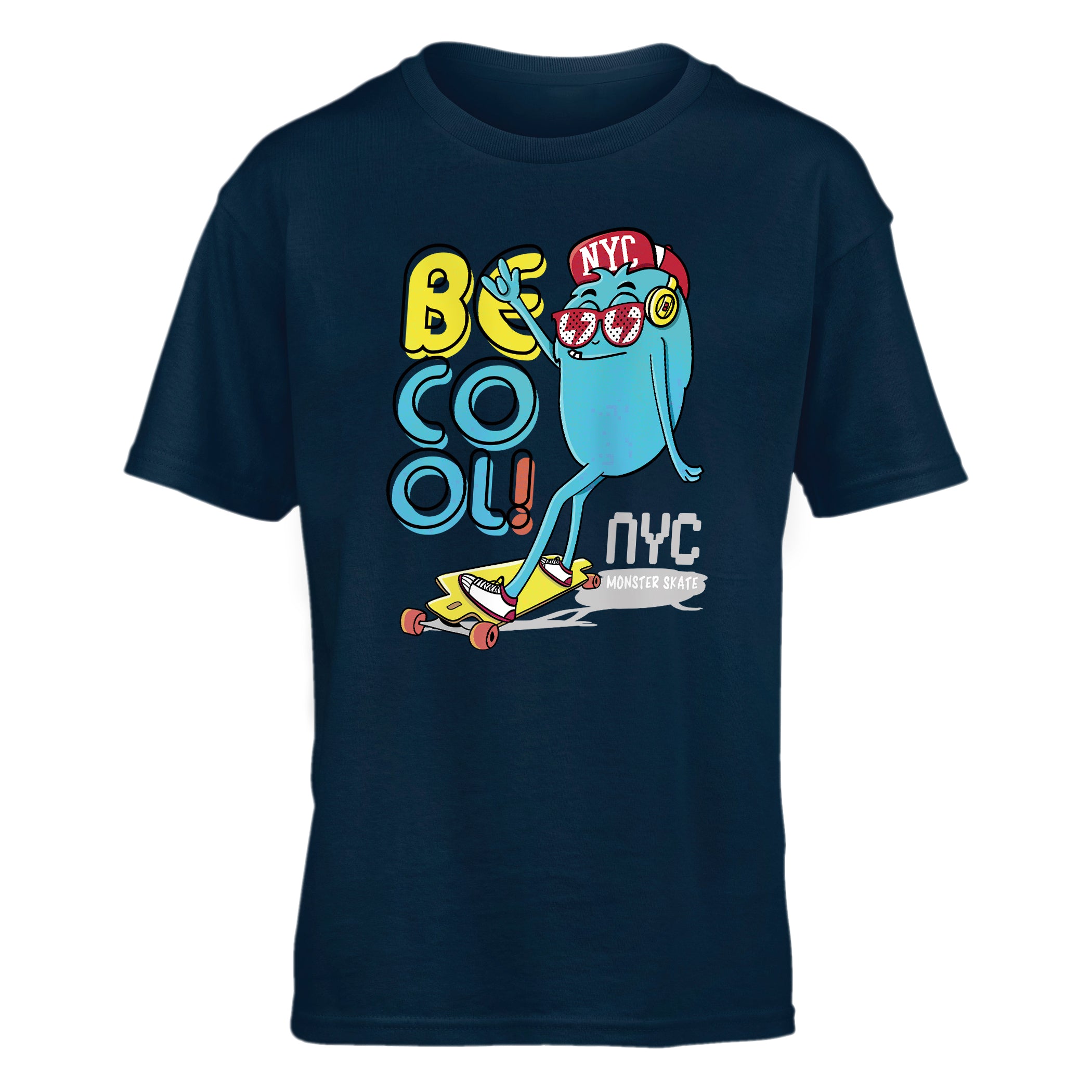 Kid T-Shirt Be Cool Monster Skate