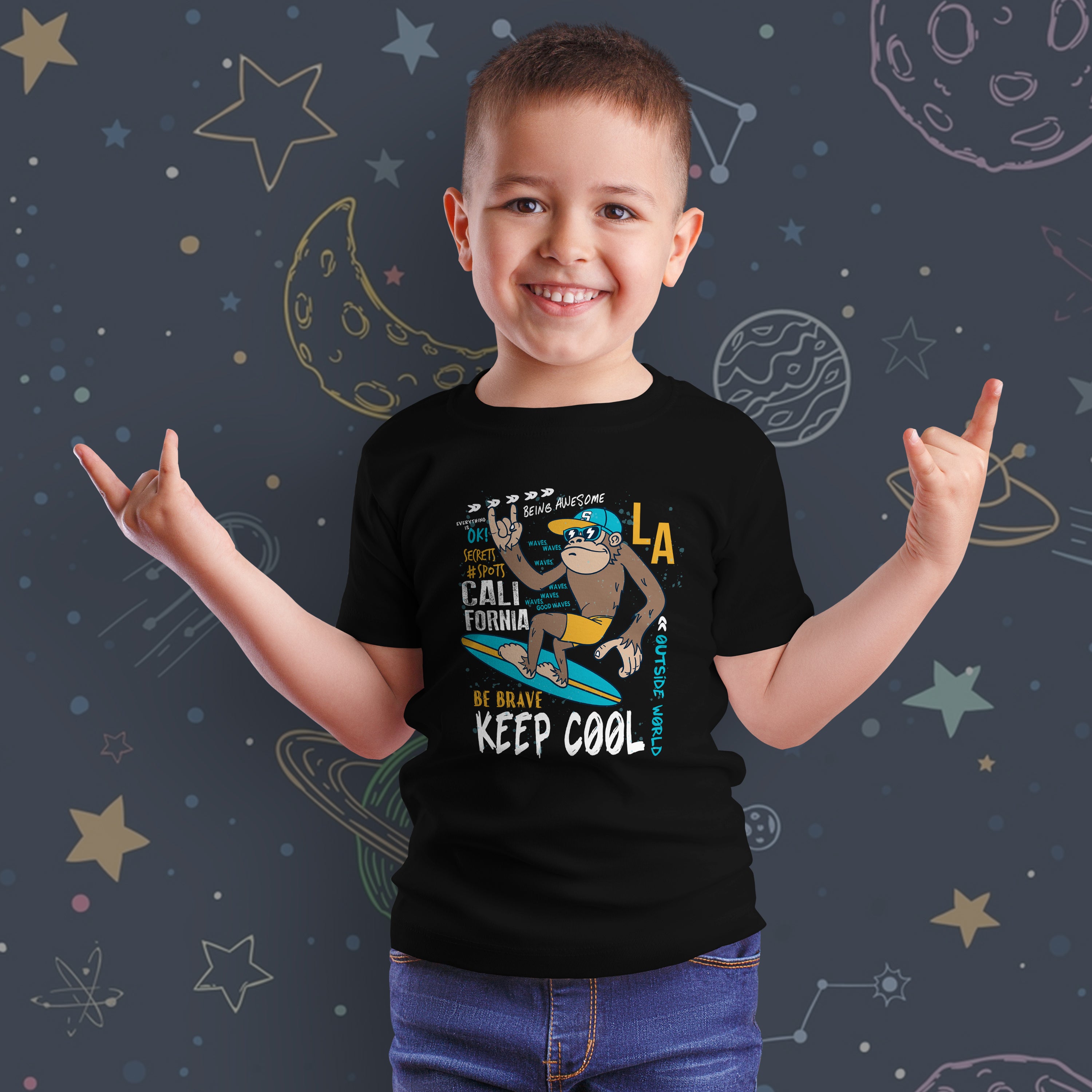 Kid T-Shirt Be Drave Keep Cool